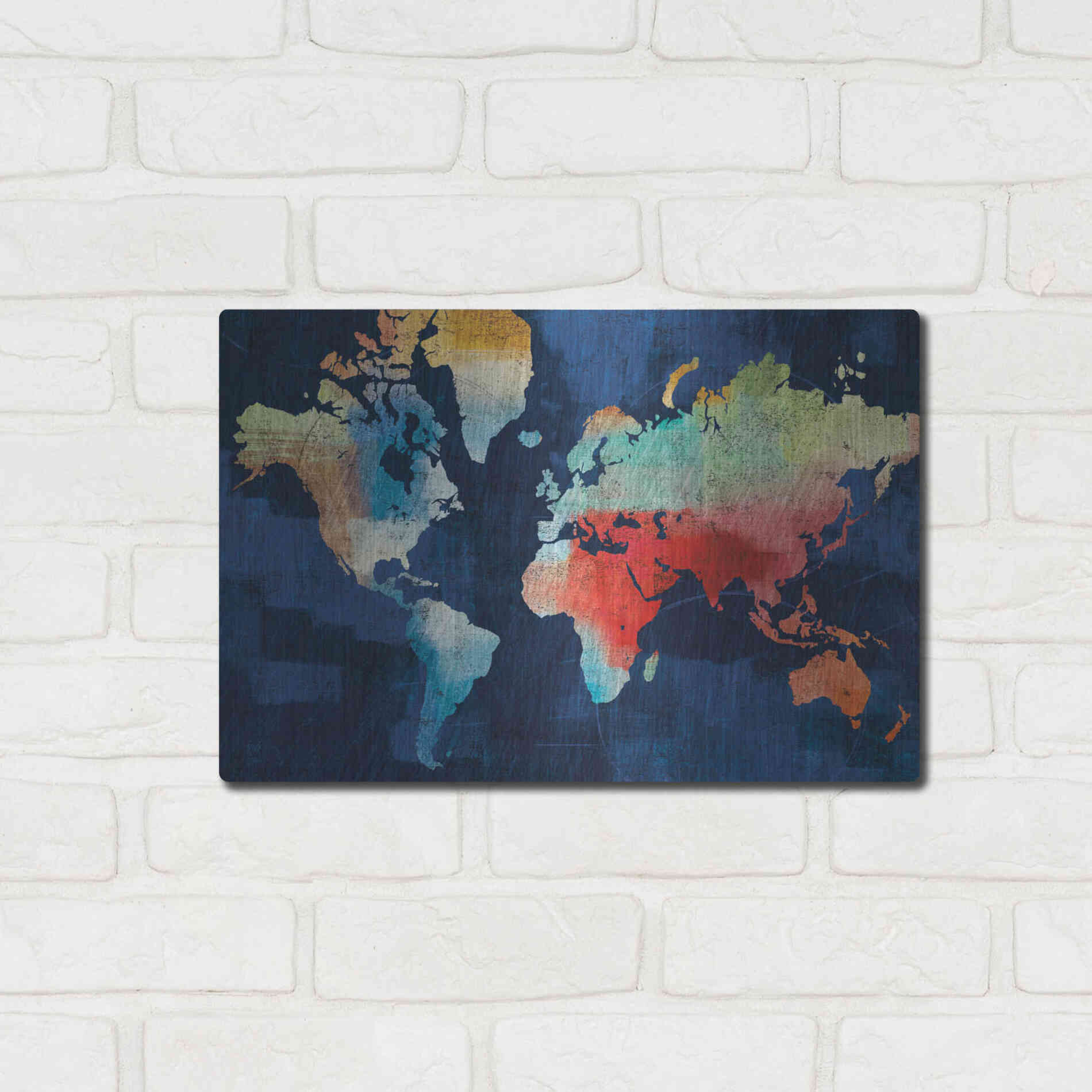 Luxe Metal Art 'Seasons Change' by Michael Mullan, Metal Wall Art,16x12