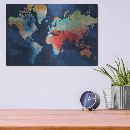 Luxe Metal Art 'Seasons Change' by Michael Mullan, Metal Wall Art,16x12