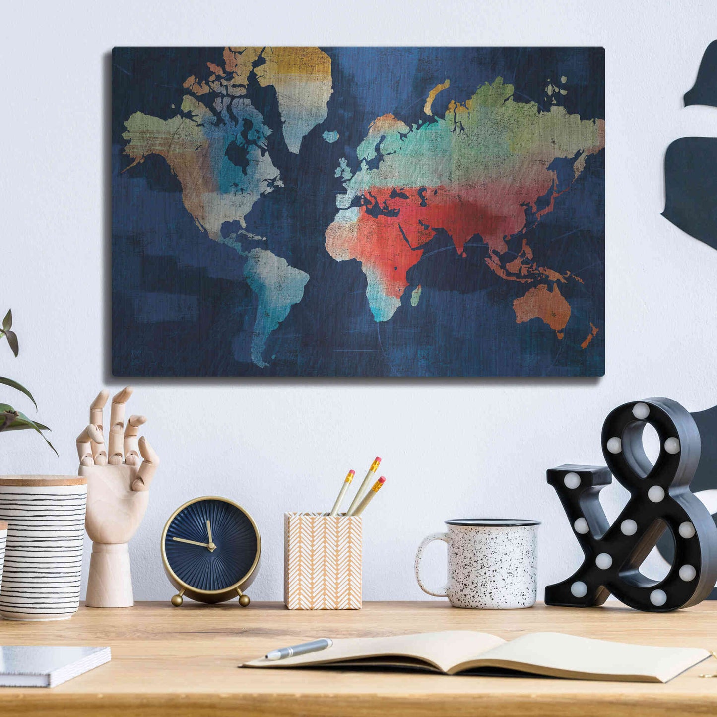 Luxe Metal Art 'Seasons Change' by Michael Mullan, Metal Wall Art,16x12