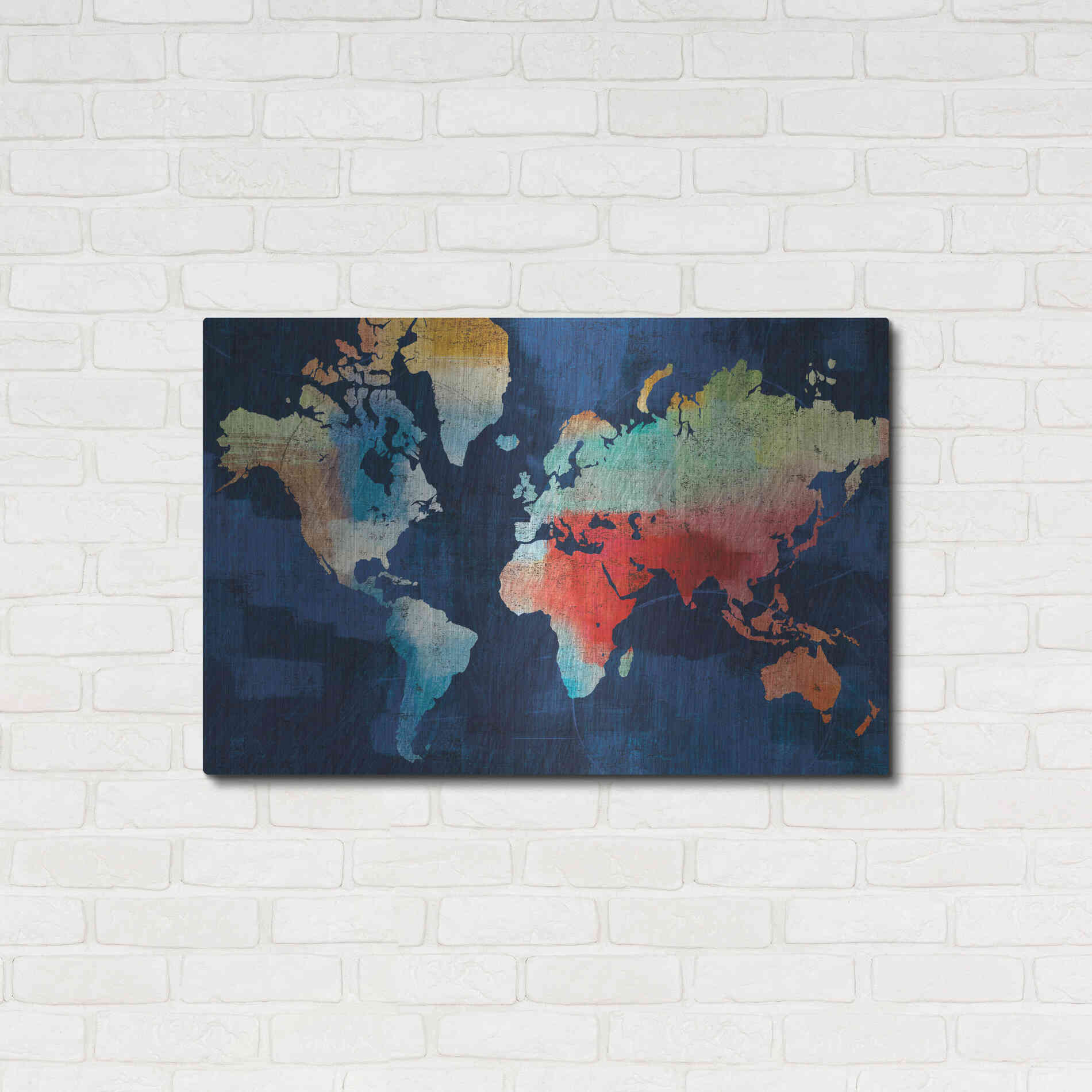 Luxe Metal Art 'Seasons Change' by Michael Mullan, Metal Wall Art,36x24