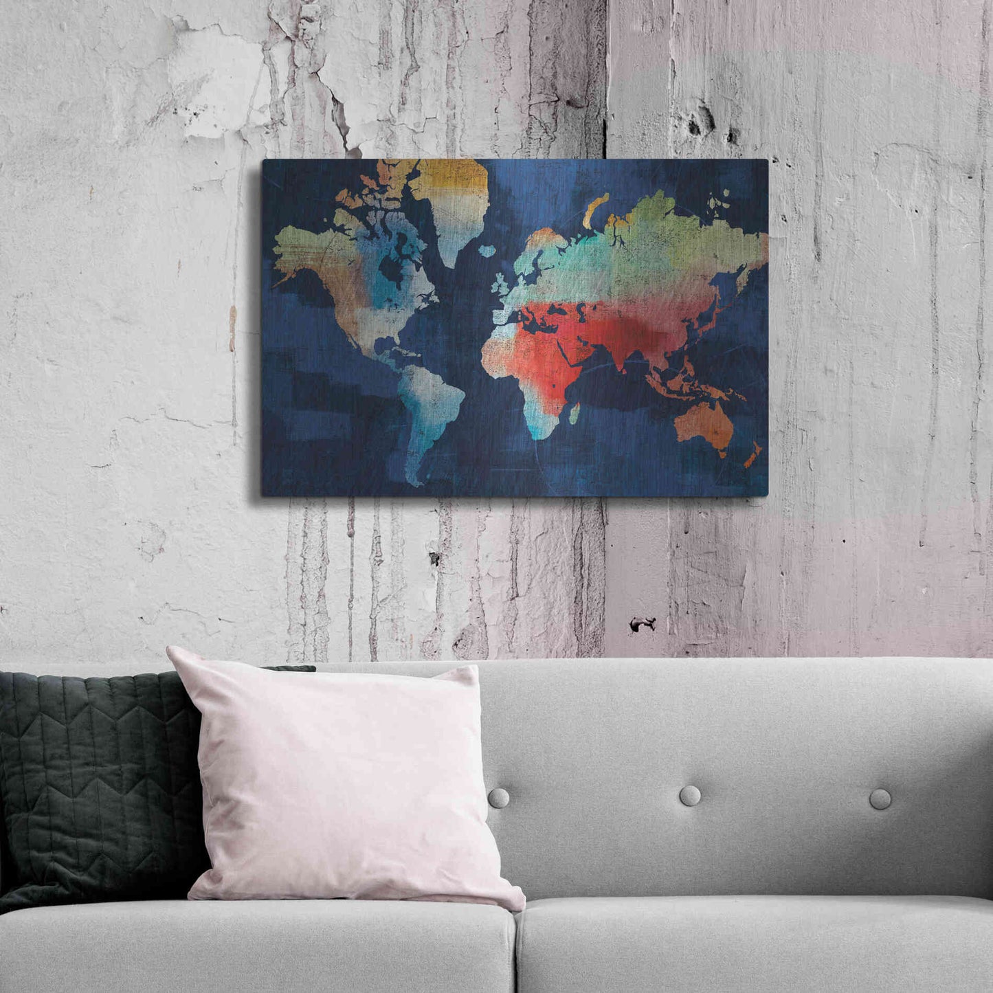 Luxe Metal Art 'Seasons Change' by Michael Mullan, Metal Wall Art,36x24