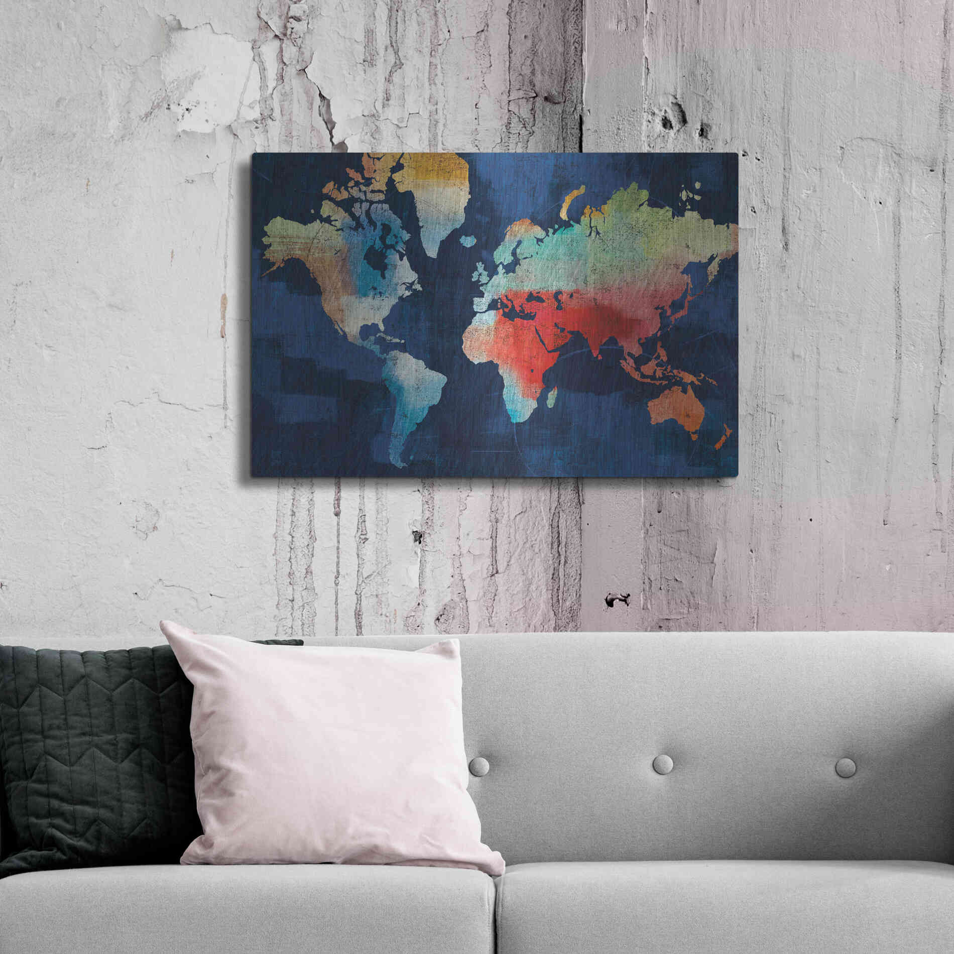 Luxe Metal Art 'Seasons Change' by Michael Mullan, Metal Wall Art,36x24