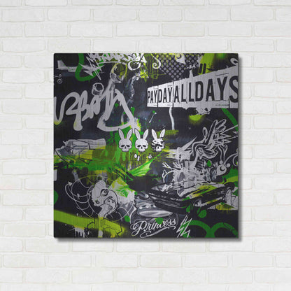 Luxe Metal Art 'Society by Colourblind Suicide Metal Wall Art,36x36