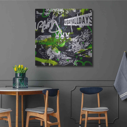 Luxe Metal Art 'Society by Colourblind Suicide Metal Wall Art,36x36