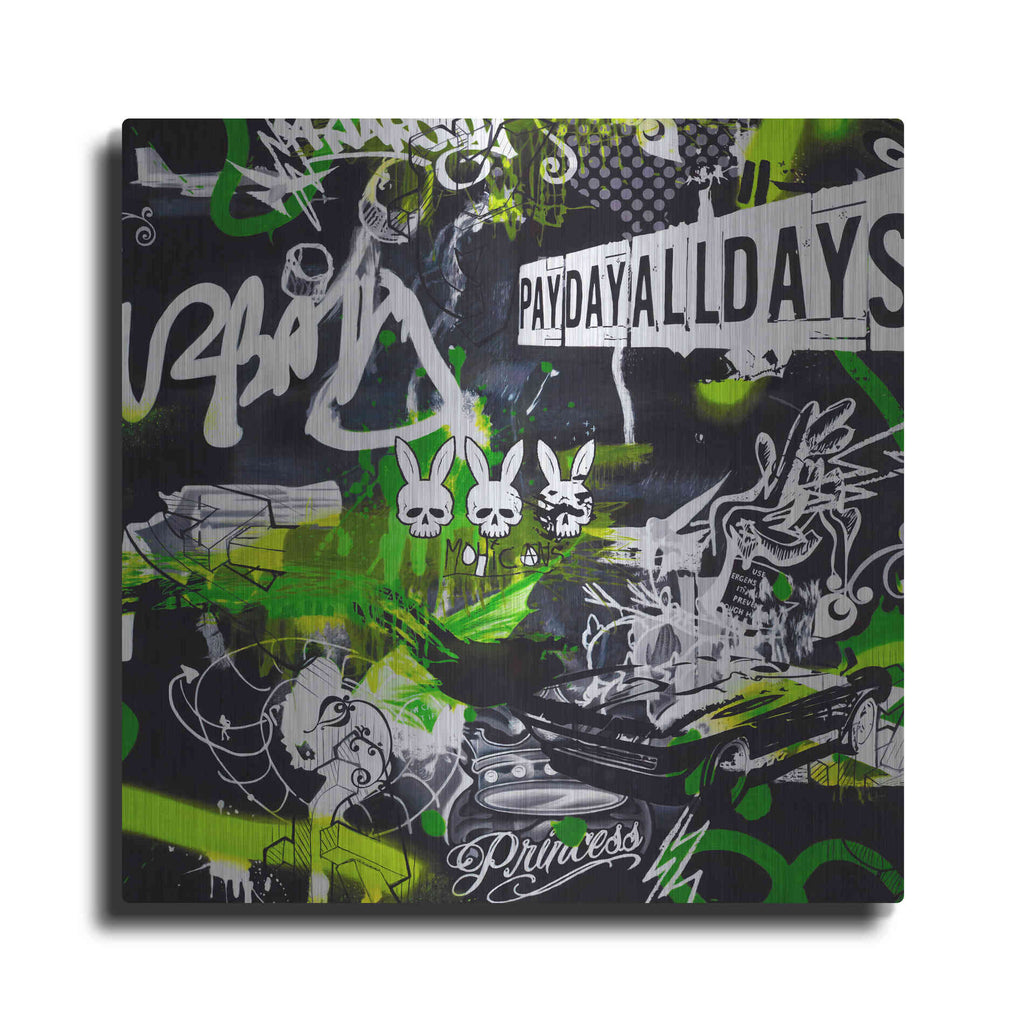 Luxe Metal Art 'Society by Colourblind Suicide Metal Wall Art