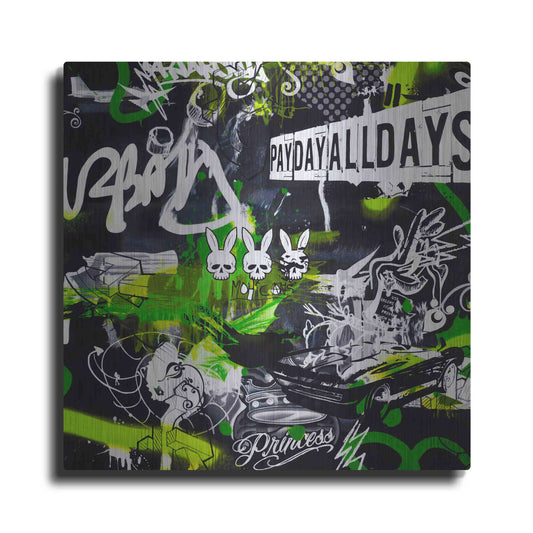 Luxe Metal Art 'Society by Colourblind Suicide Metal Wall Art