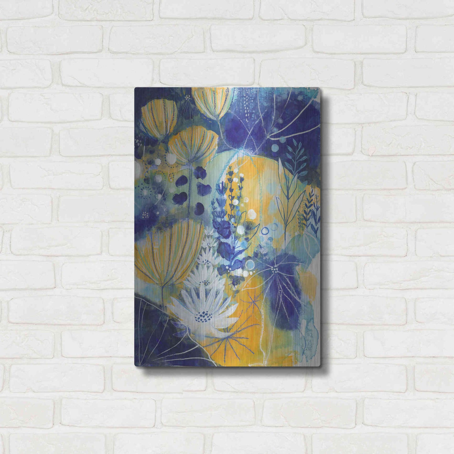 Luxe Metal Art 'Summer Solstice by Corina Capri Metal Wall Art,16x24