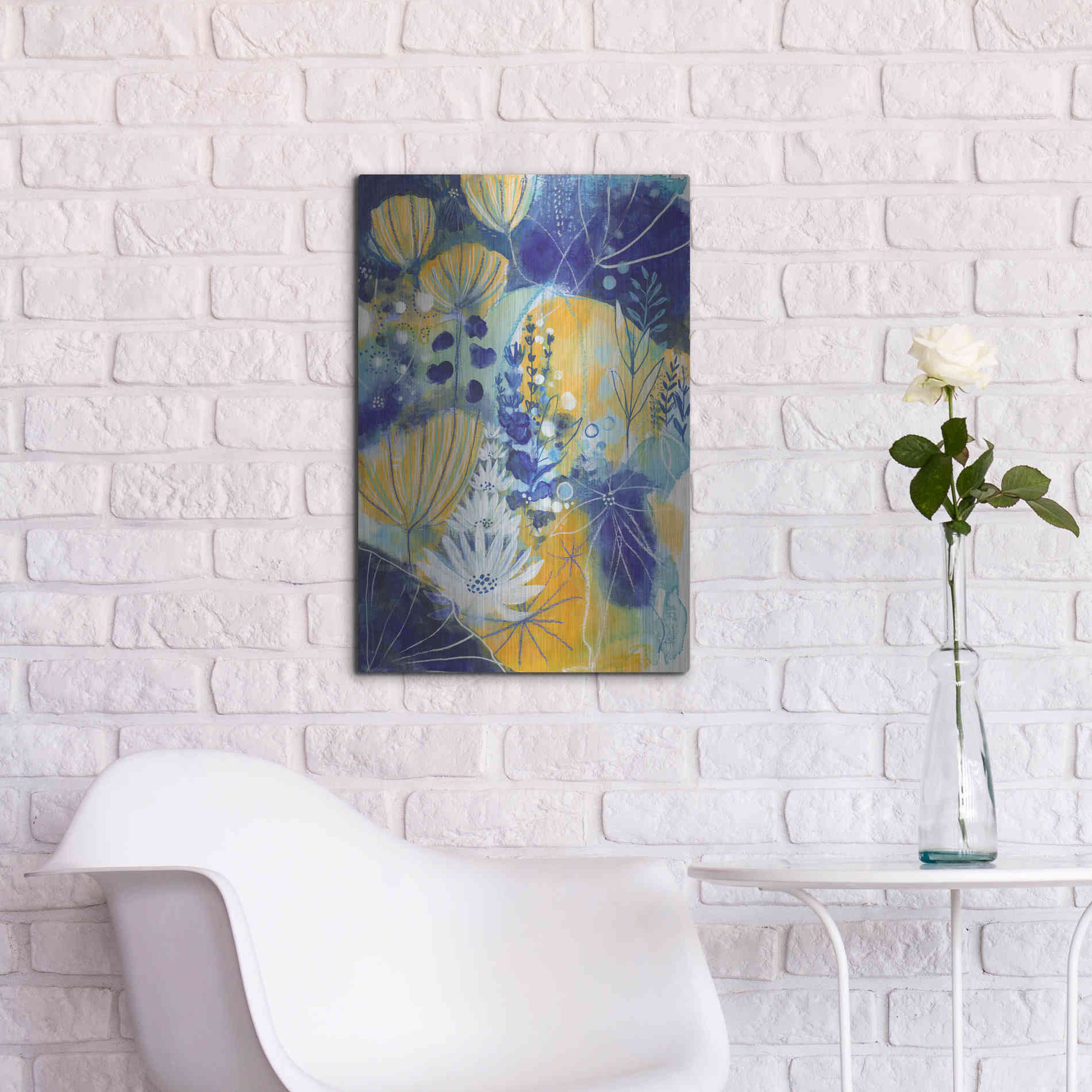 Luxe Metal Art 'Summer Solstice by Corina Capri Metal Wall Art,16x24