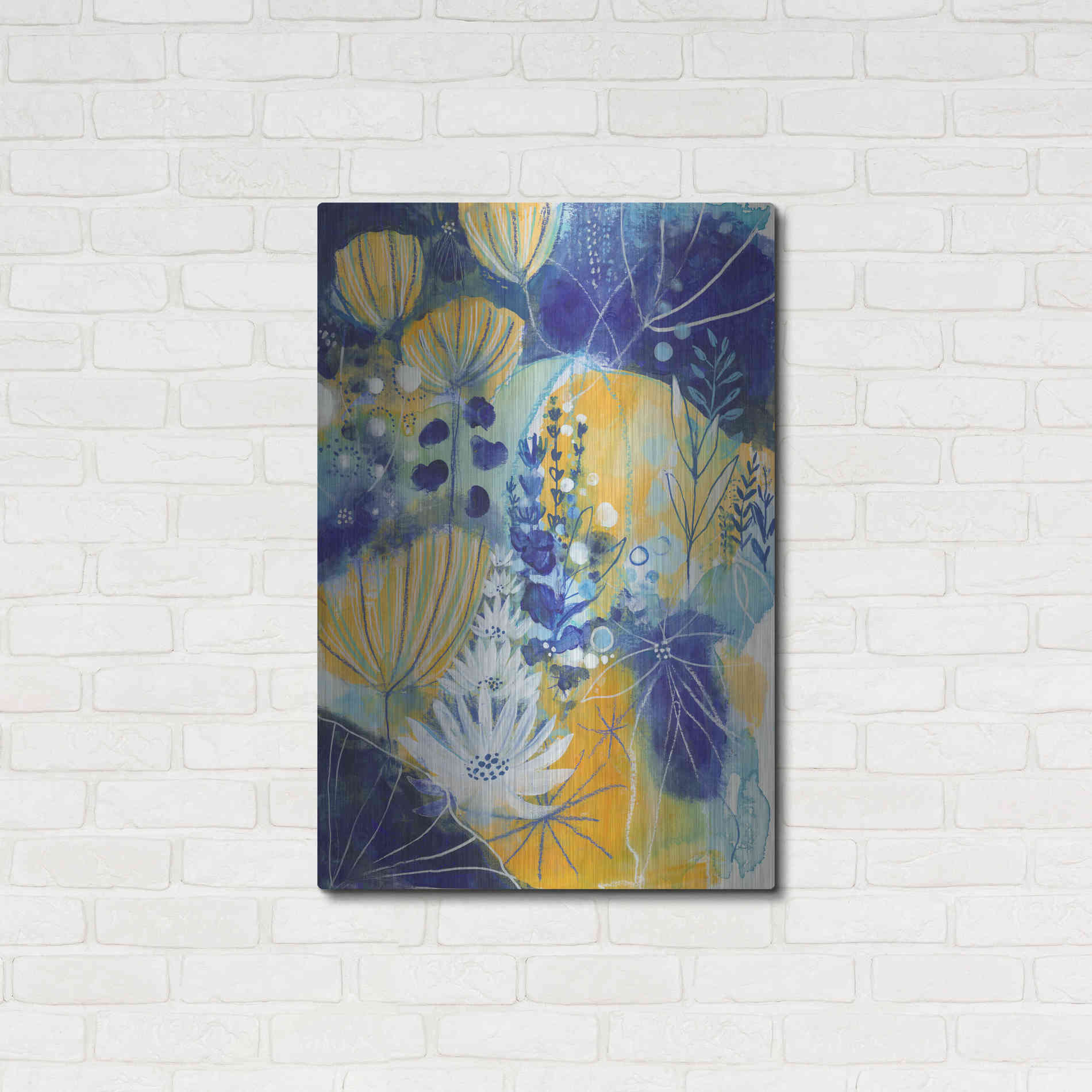 Luxe Metal Art 'Summer Solstice by Corina Capri Metal Wall Art,24x36