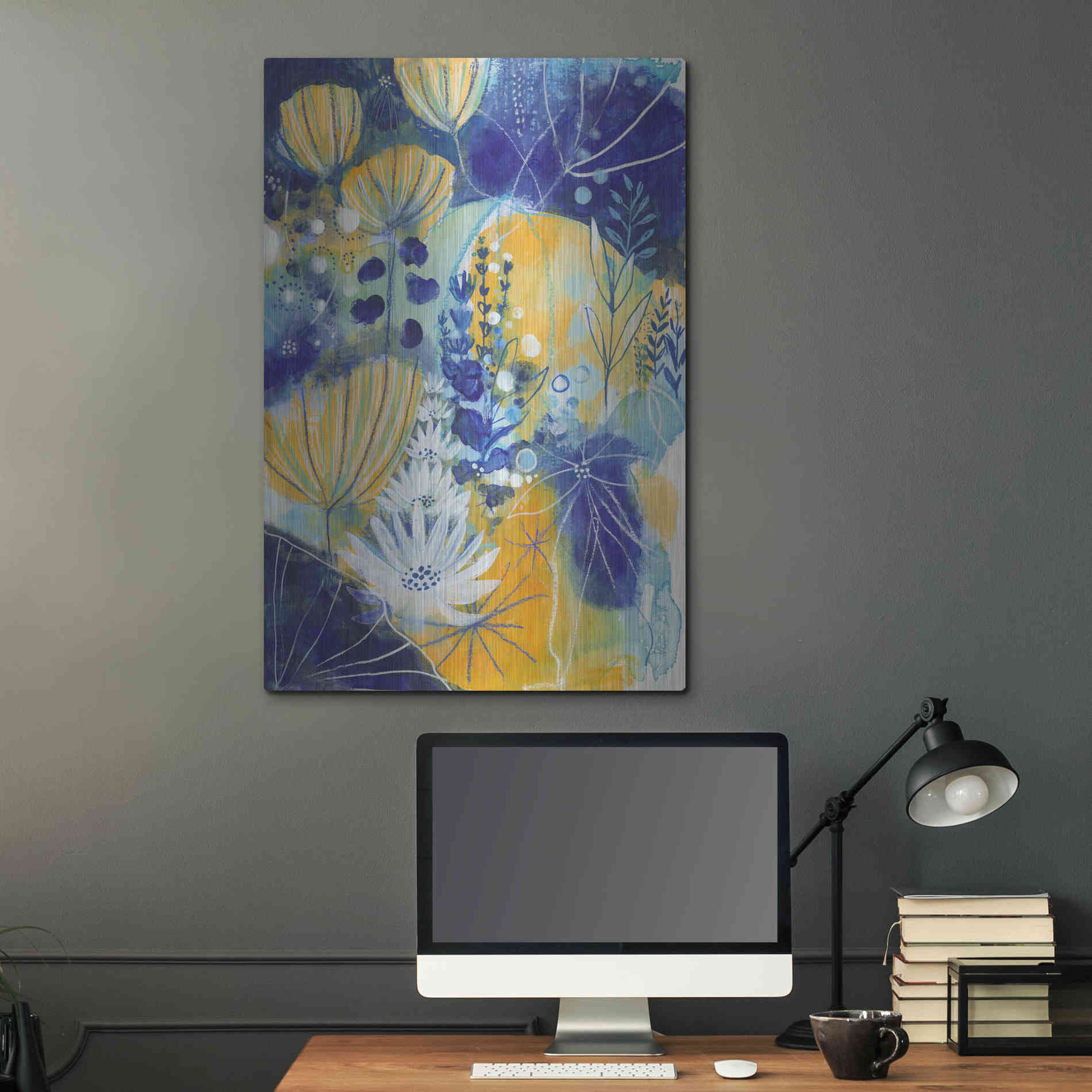 Luxe Metal Art 'Summer Solstice by Corina Capri Metal Wall Art,24x36