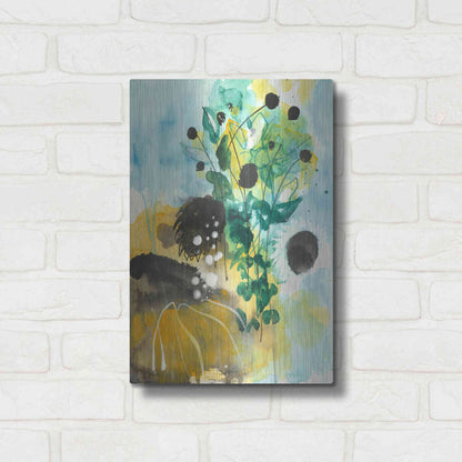 Luxe Metal Art 'Sunflower Kisses II by Corina Capri Metal Wall Art,12x16