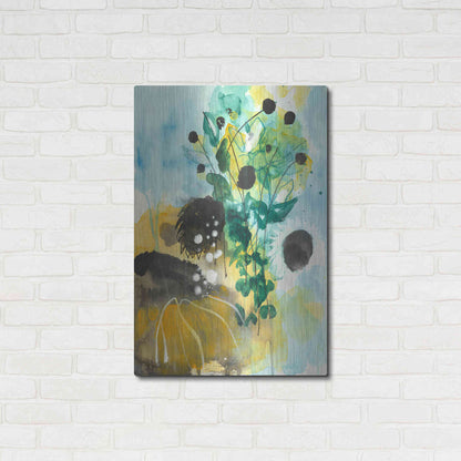 Luxe Metal Art 'Sunflower Kisses II by Corina Capri Metal Wall Art,24x36