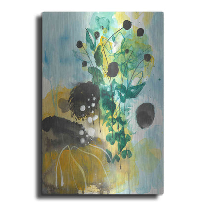 Luxe Metal Art 'Sunflower Kisses II by Corina Capri Metal Wall Art