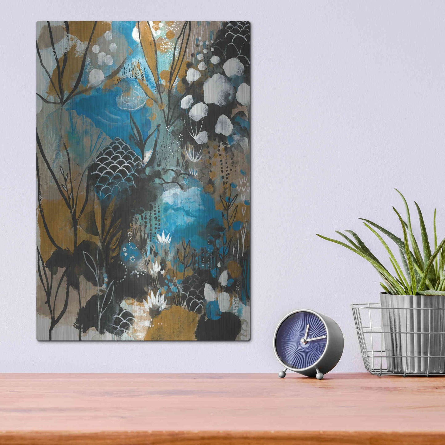 Luxe Metal Art 'January Song by Corina Capri Metal Wall Art,12x16