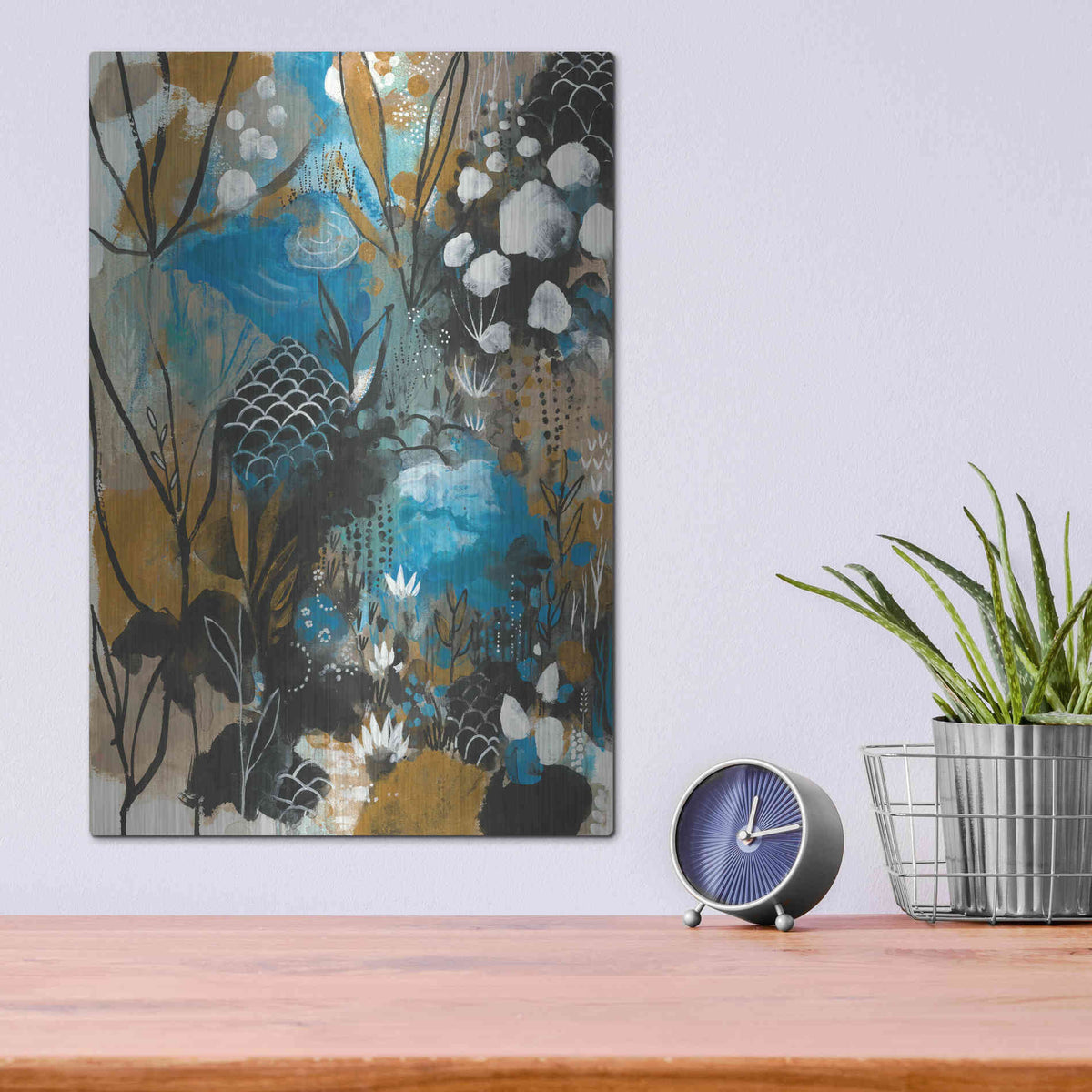 Luxe Metal Art 'January Song by Corina Capri Metal Wall Art,12x16