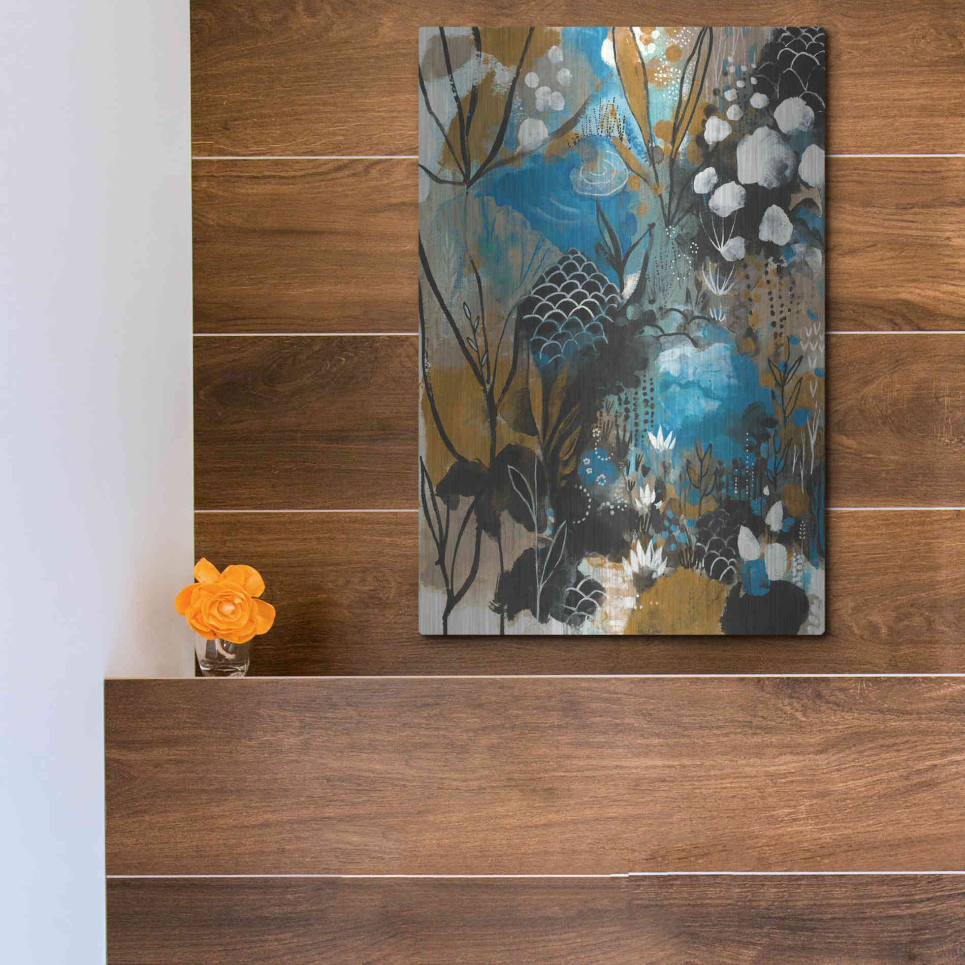 Luxe Metal Art 'January Song by Corina Capri Metal Wall Art,12x16