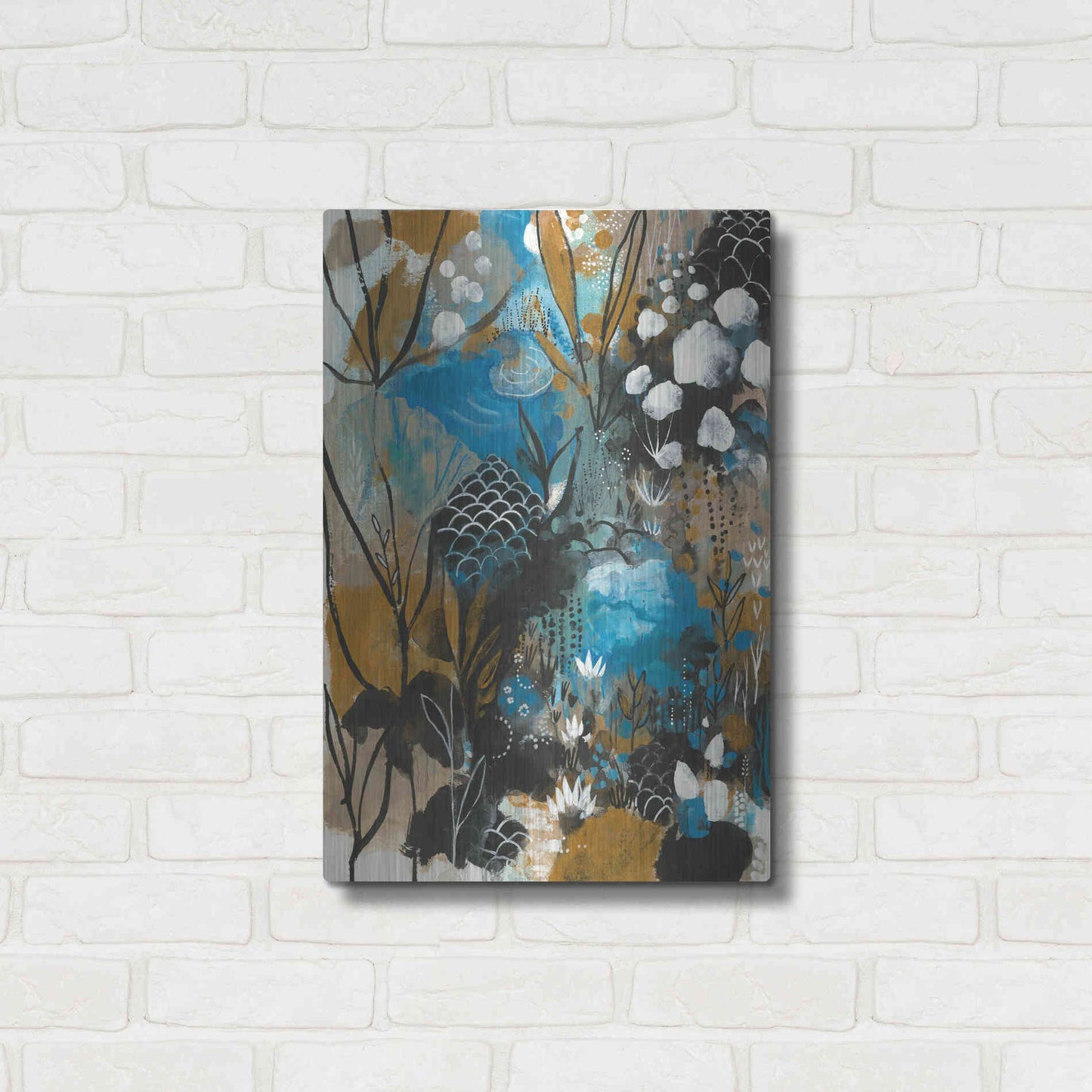 Luxe Metal Art 'January Song by Corina Capri Metal Wall Art,16x24