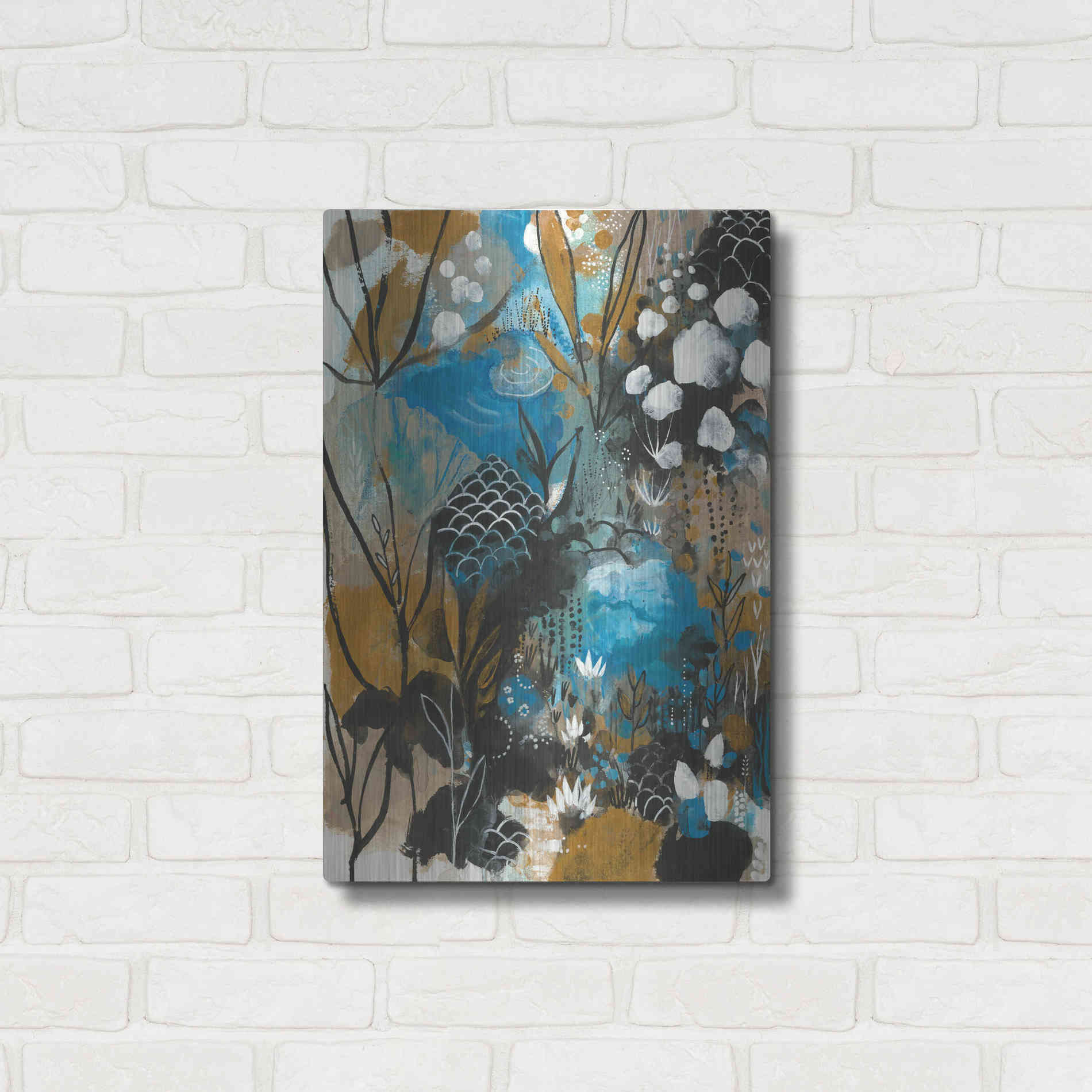 Luxe Metal Art 'January Song by Corina Capri Metal Wall Art,16x24