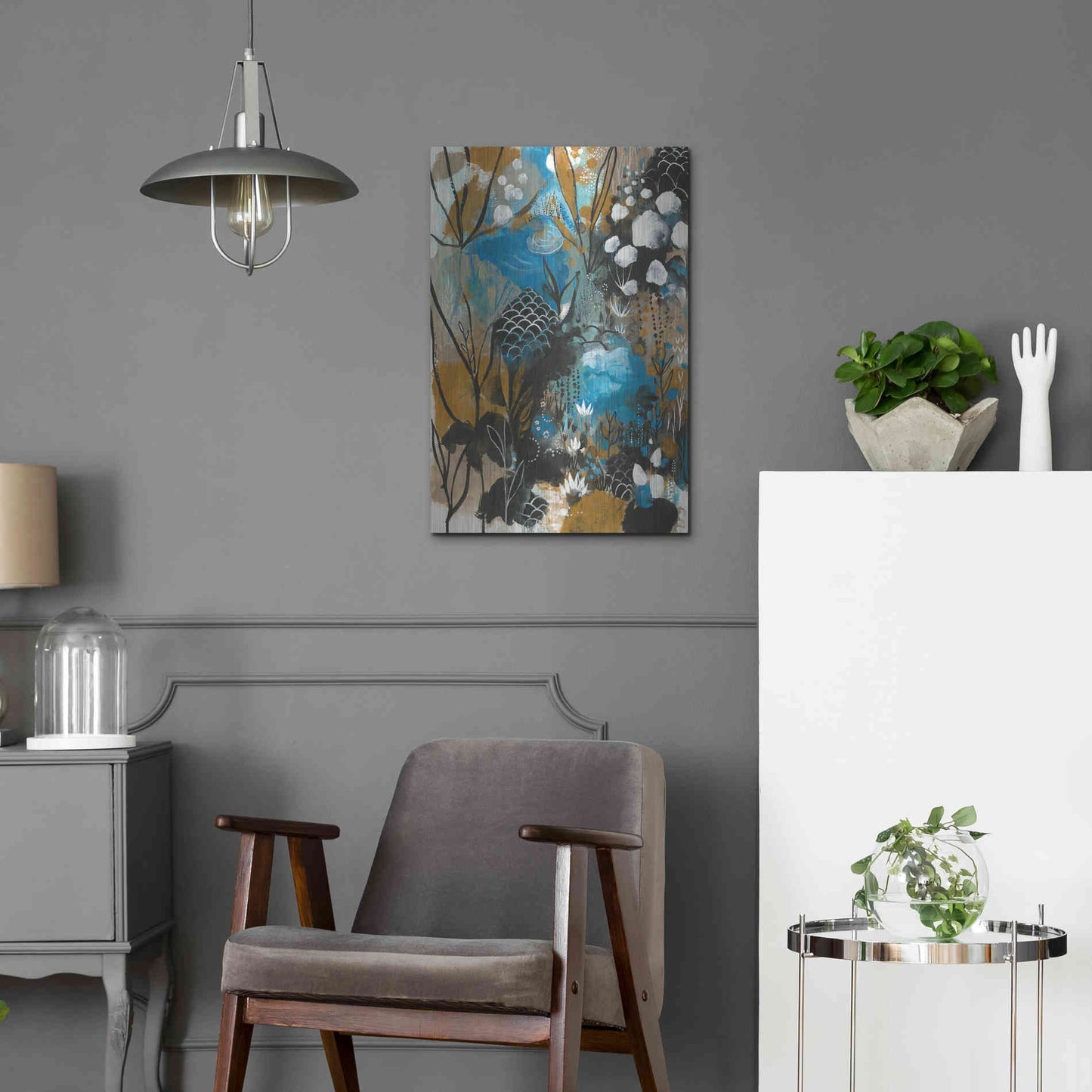 Luxe Metal Art 'January Song by Corina Capri Metal Wall Art,16x24