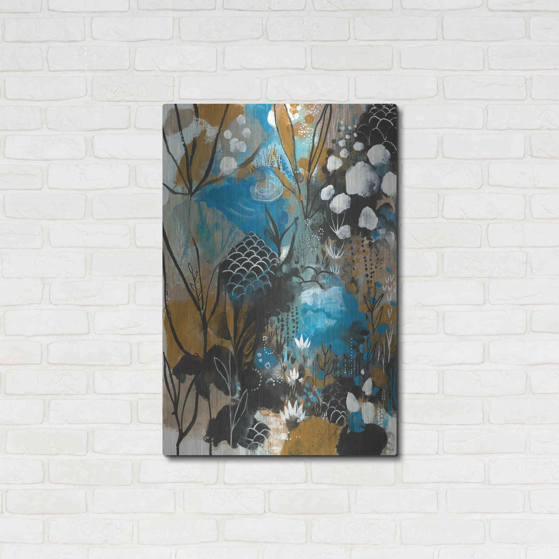 Luxe Metal Art 'January Song by Corina Capri Metal Wall Art,24x36