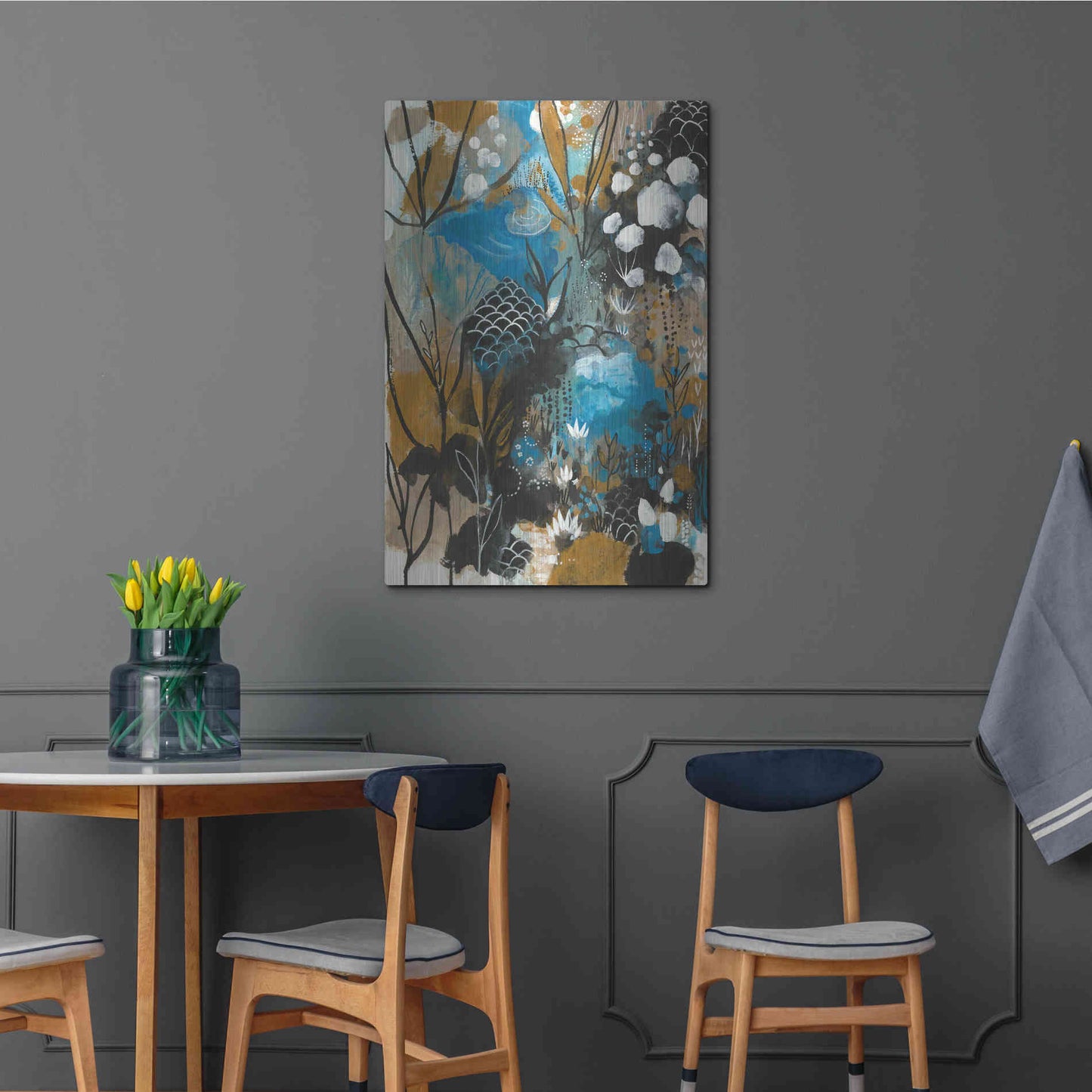 Luxe Metal Art 'January Song by Corina Capri Metal Wall Art,24x36