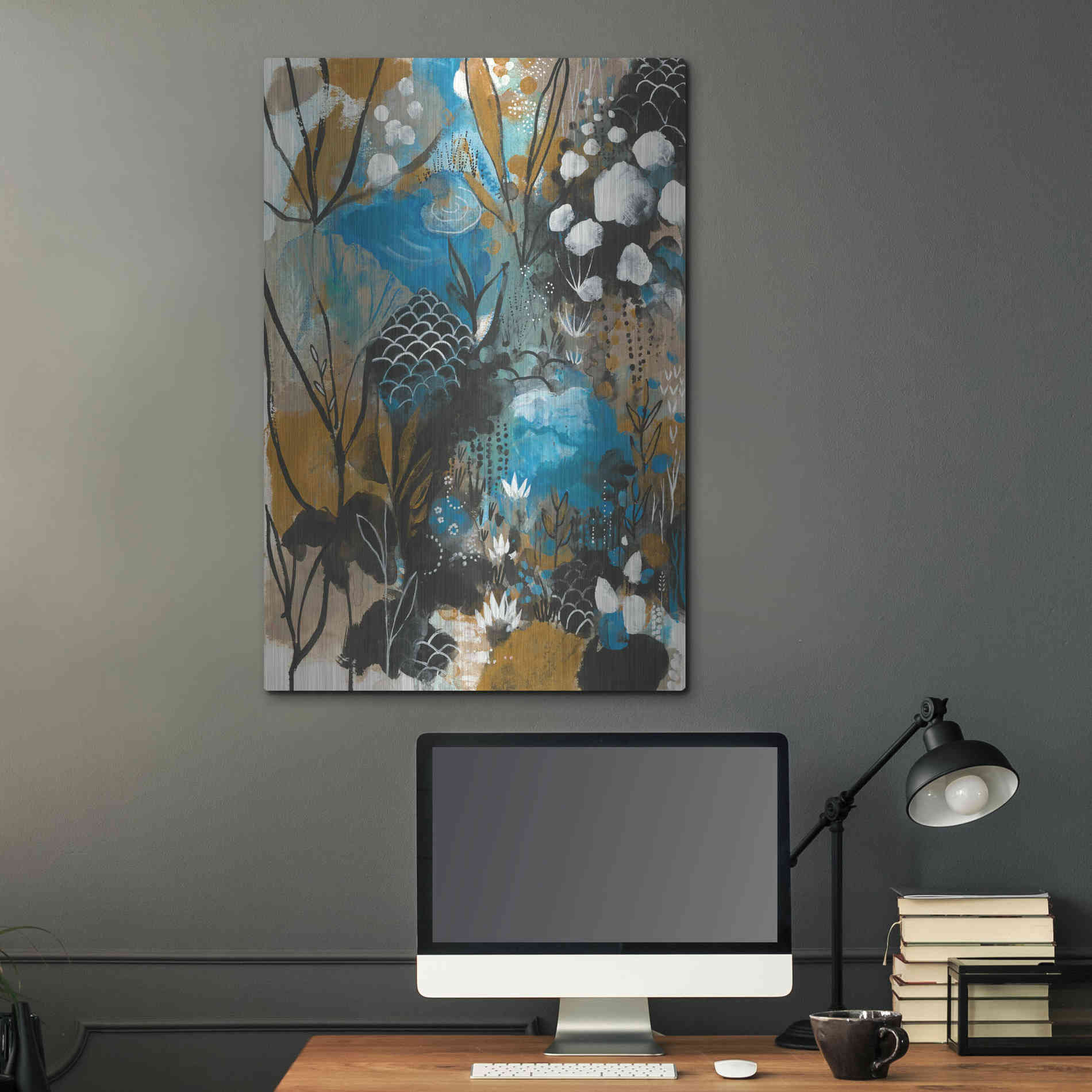 Luxe Metal Art 'January Song by Corina Capri Metal Wall Art,24x36