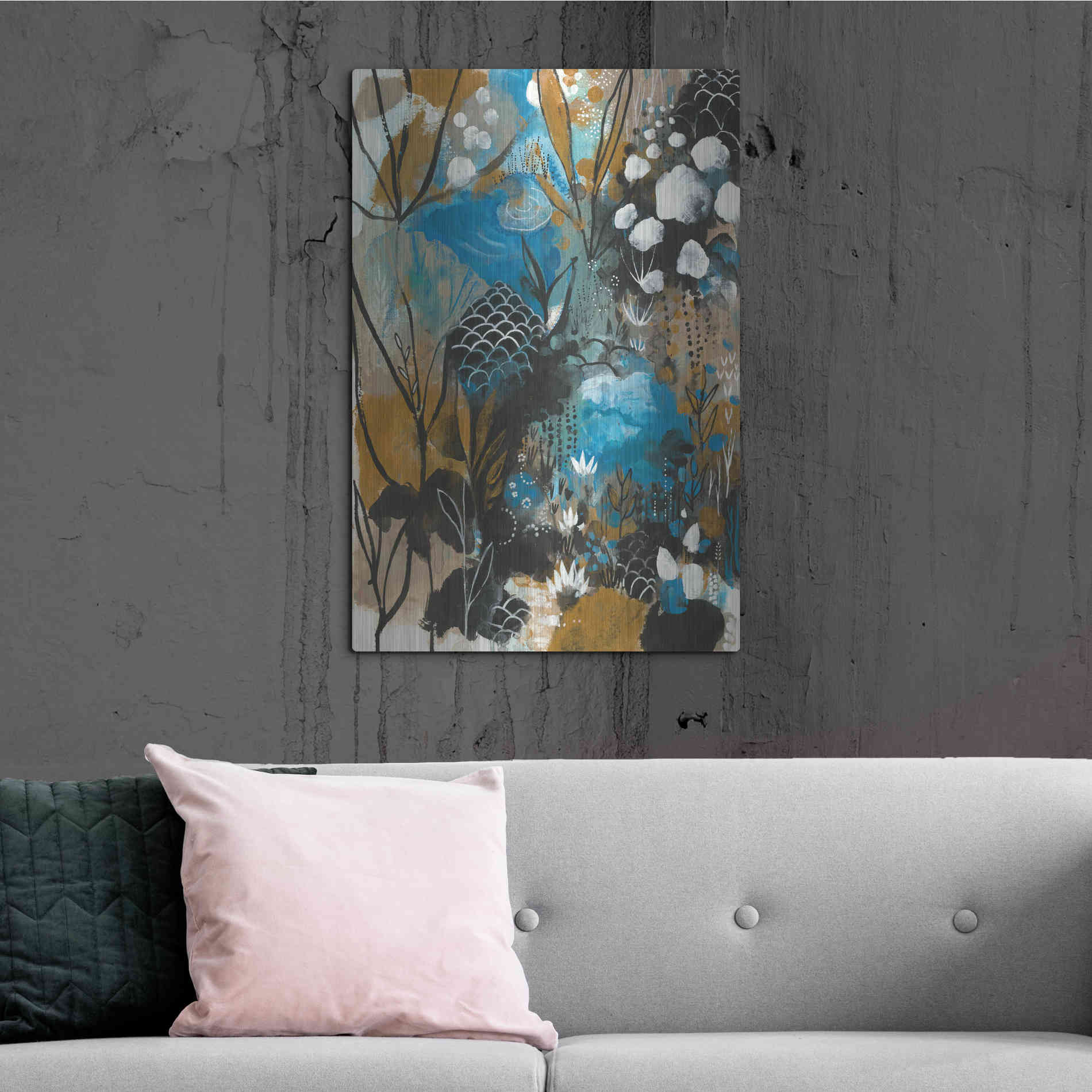 Luxe Metal Art 'January Song by Corina Capri Metal Wall Art,24x36