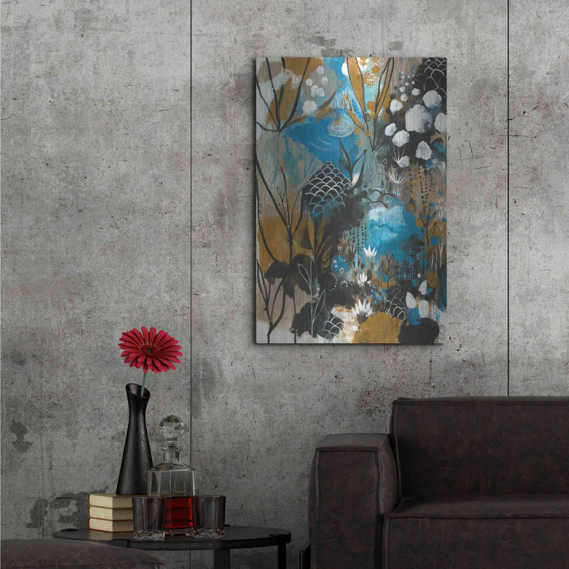 Luxe Metal Art 'January Song by Corina Capri Metal Wall Art,24x36