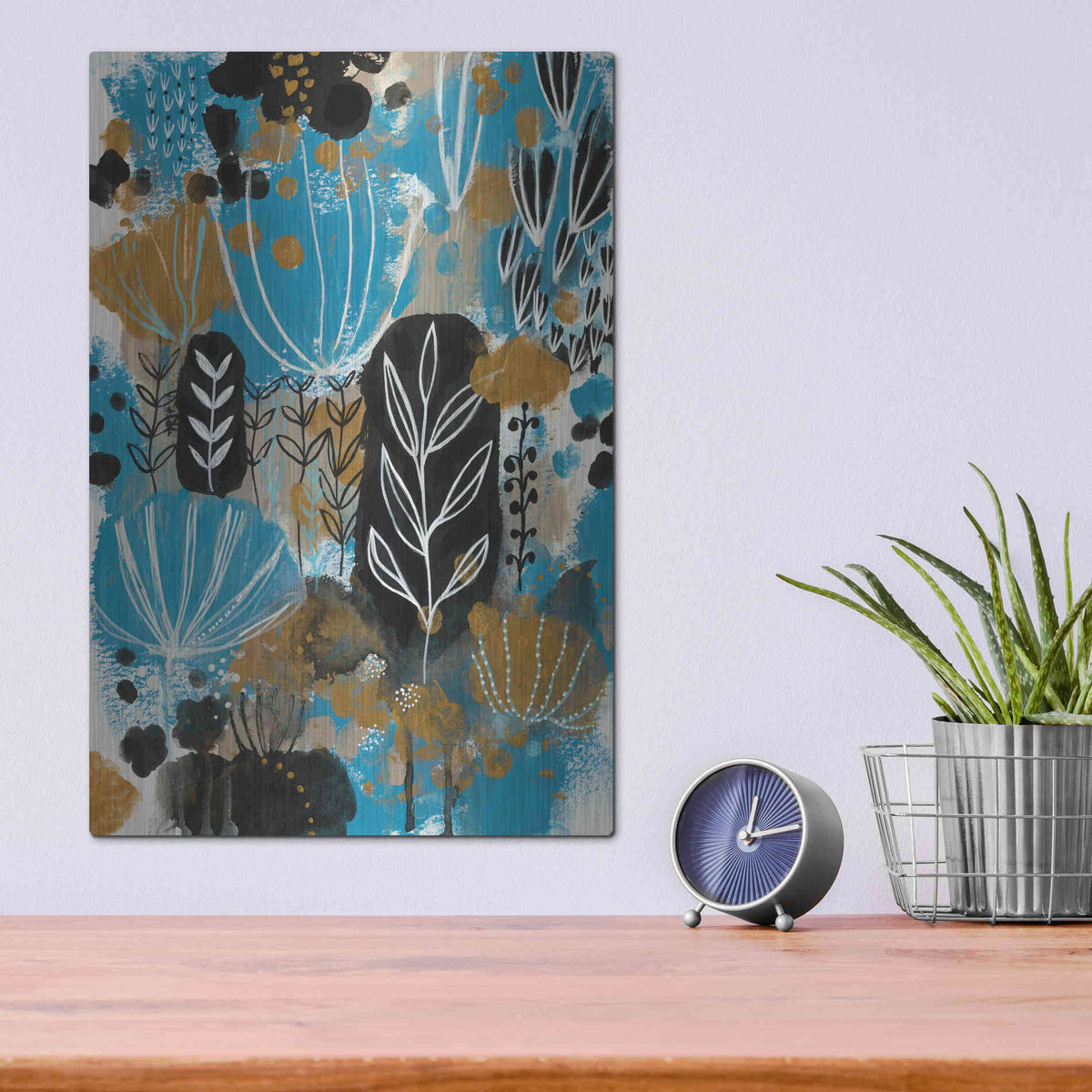 Luxe Metal Art 'January Poem by Corina Capri Metal Wall Art,12x16