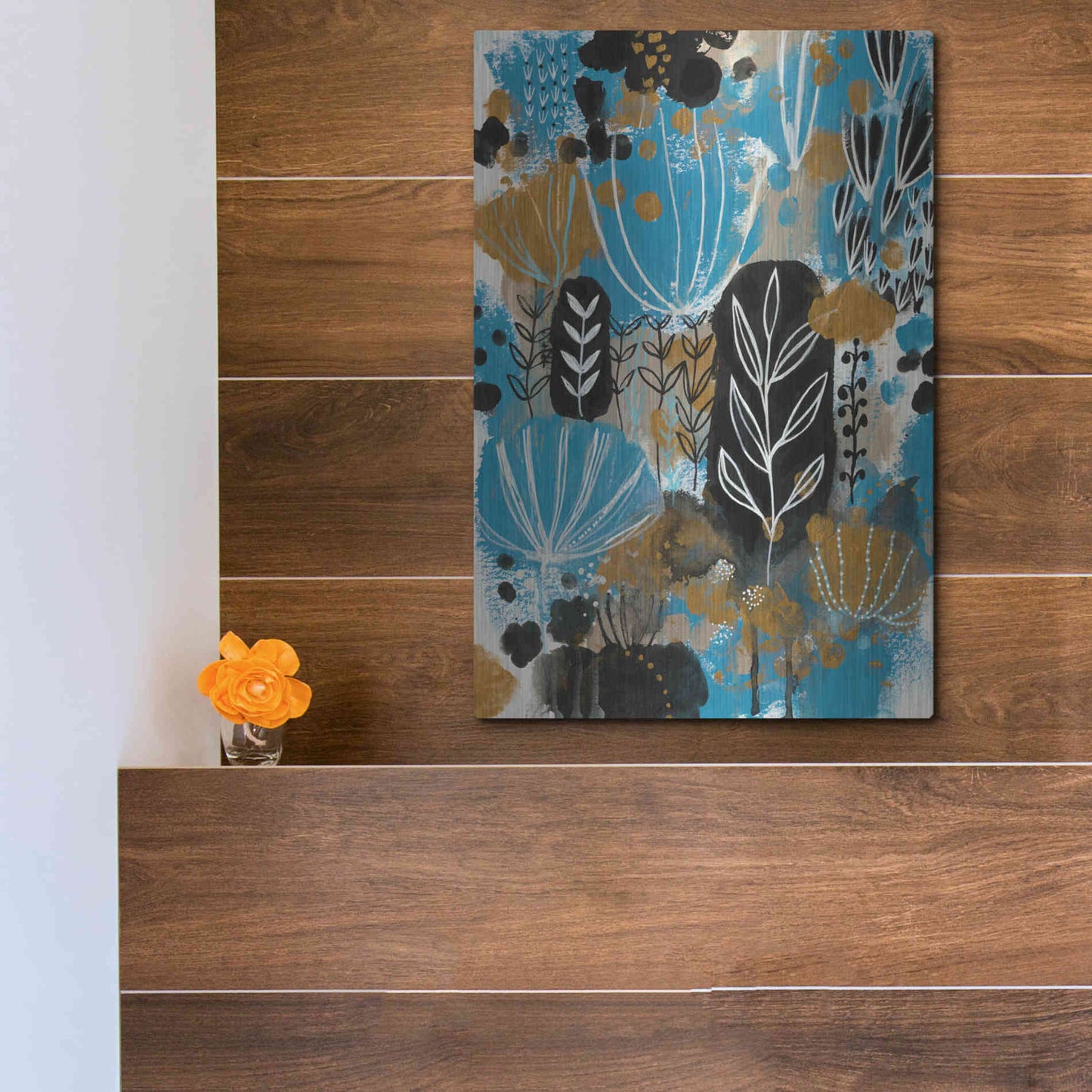 Luxe Metal Art 'January Poem by Corina Capri Metal Wall Art,12x16