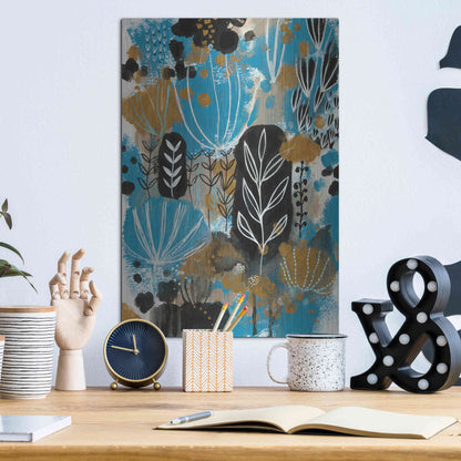 Luxe Metal Art 'January Poem by Corina Capri Metal Wall Art,12x16