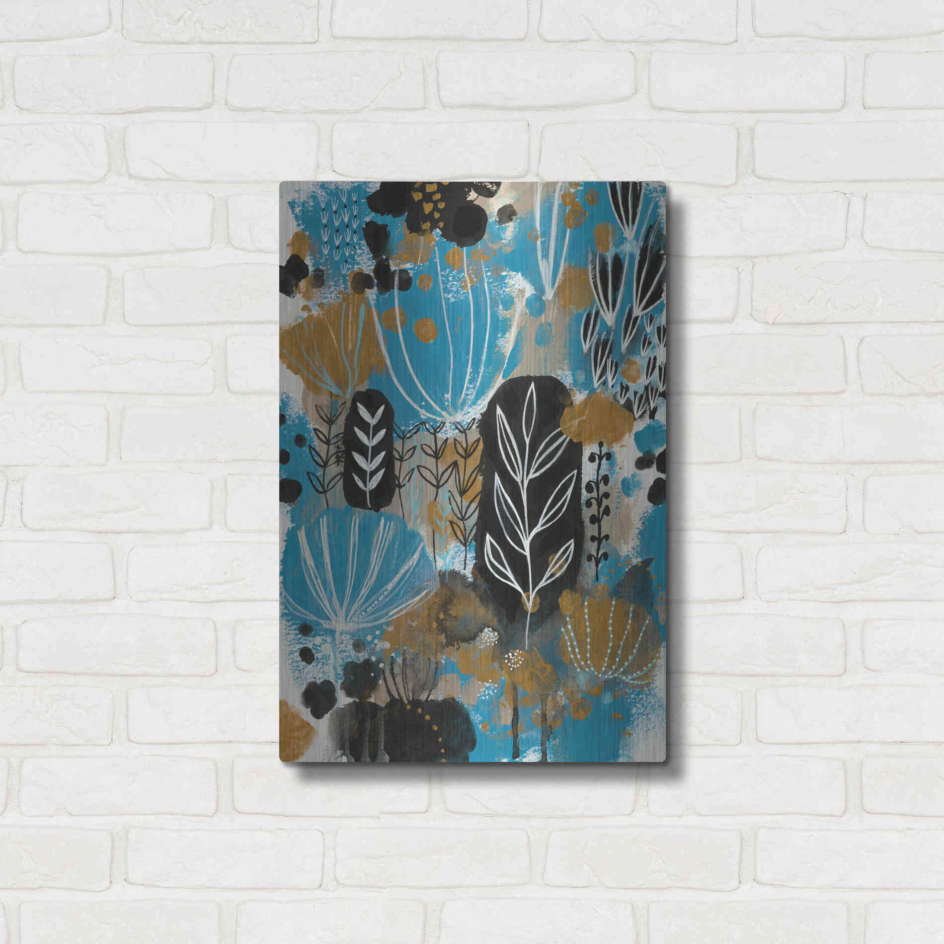 Luxe Metal Art 'January Poem by Corina Capri Metal Wall Art,16x24