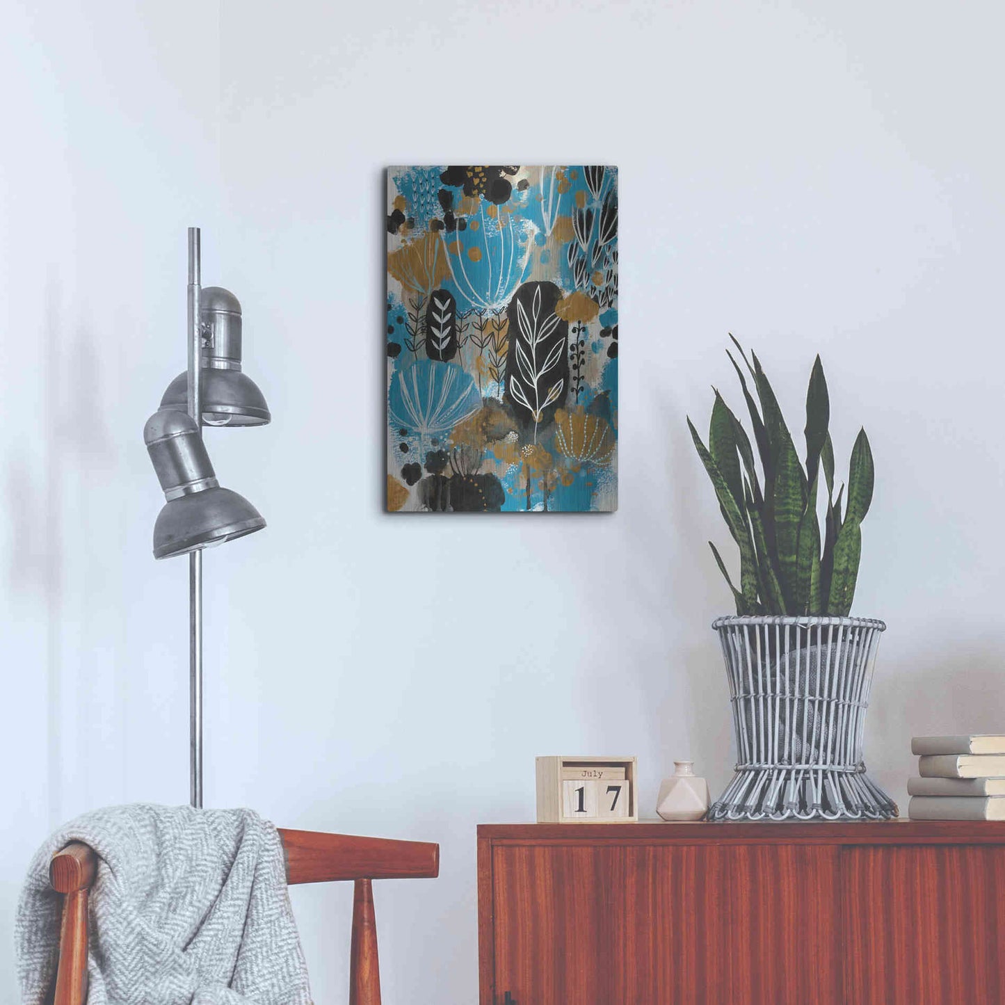 Luxe Metal Art 'January Poem by Corina Capri Metal Wall Art,16x24