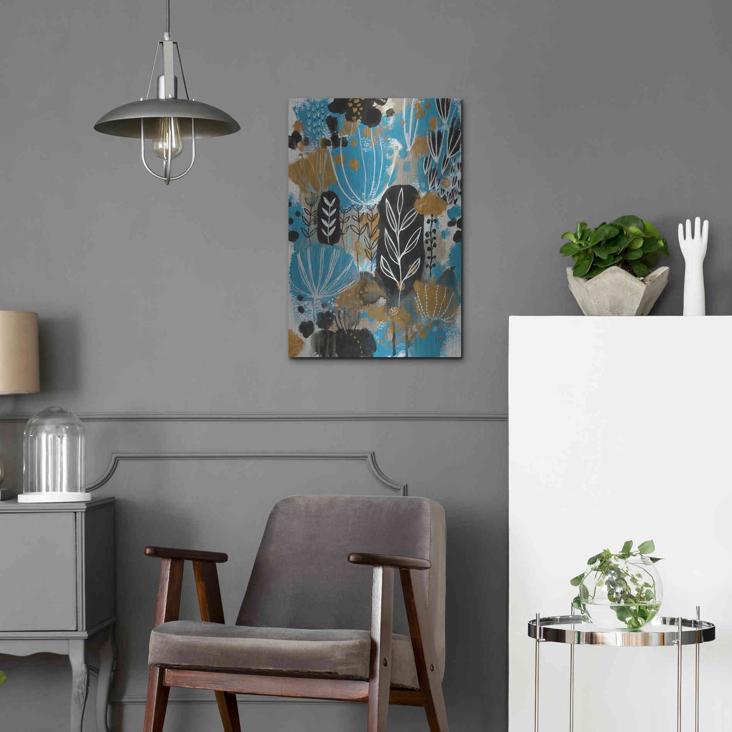 Luxe Metal Art 'January Poem by Corina Capri Metal Wall Art,16x24