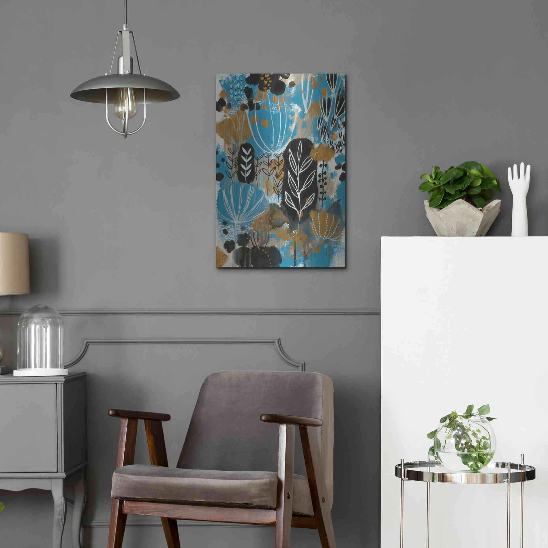 Luxe Metal Art 'January Poem by Corina Capri Metal Wall Art,16x24