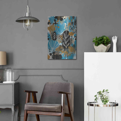 Luxe Metal Art 'January Poem by Corina Capri Metal Wall Art,16x24