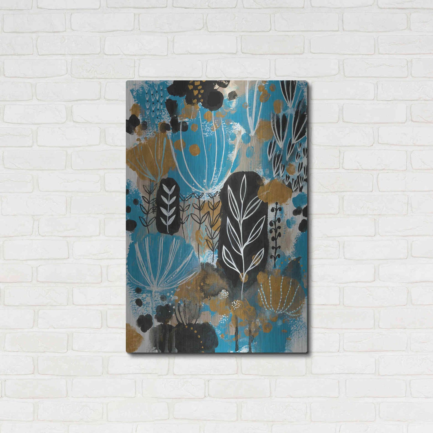 Luxe Metal Art 'January Poem by Corina Capri Metal Wall Art,24x36