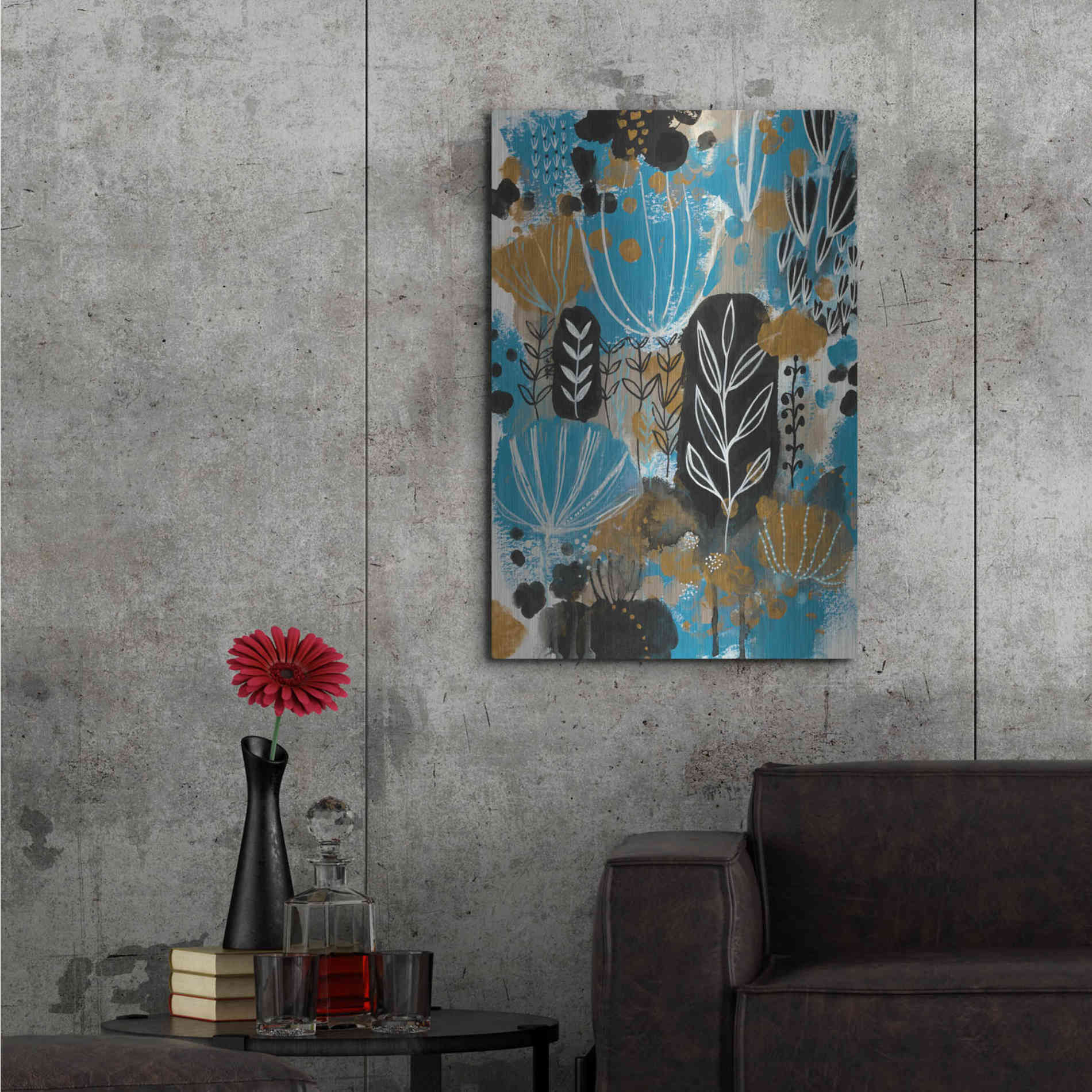 Luxe Metal Art 'January Poem by Corina Capri Metal Wall Art,24x36