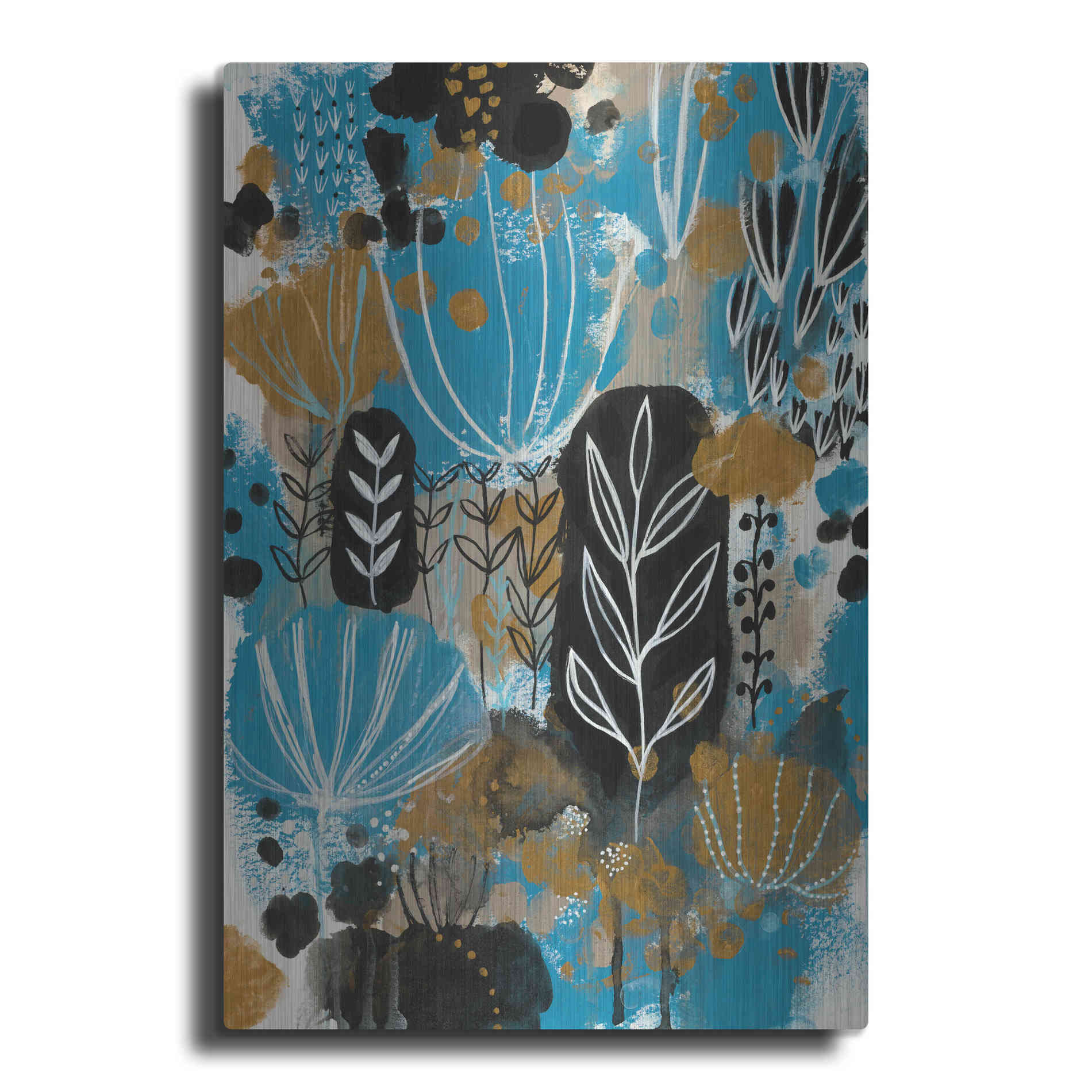 Luxe Metal Art 'January Poem by Corina Capri Metal Wall Art