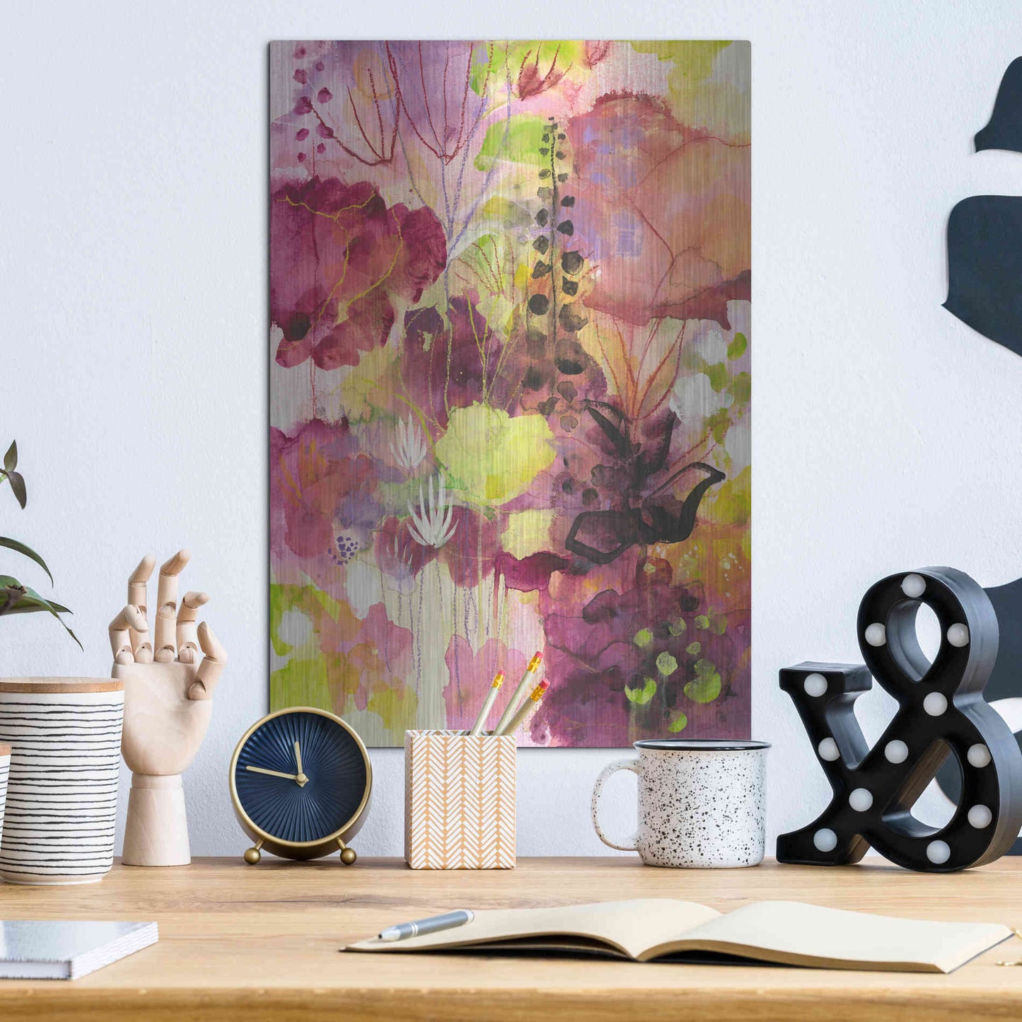 Luxe Metal Art 'In Between by Corina Capri Metal Wall Art,12x16