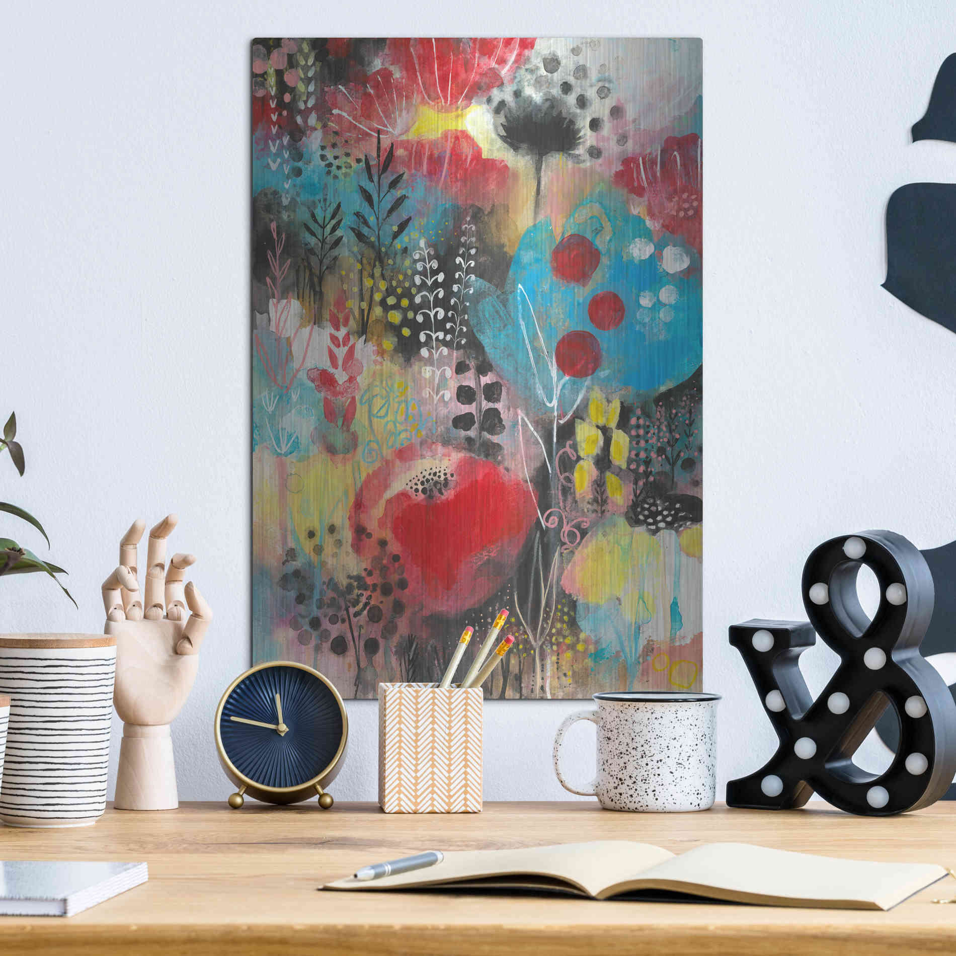 Luxe Metal Art 'Alive by Corina Capri Metal Wall Art,12x16