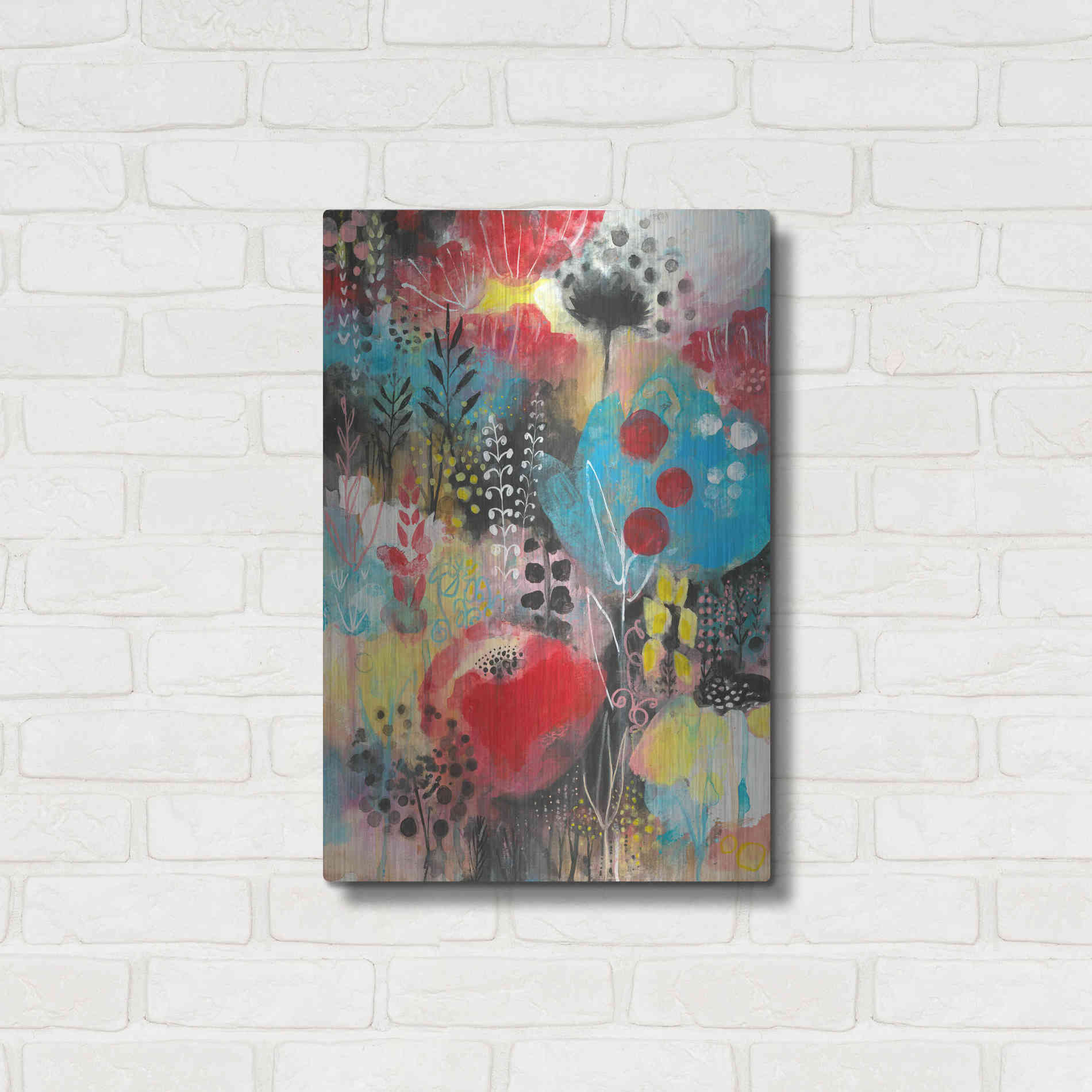 Luxe Metal Art 'Alive by Corina Capri Metal Wall Art,16x24