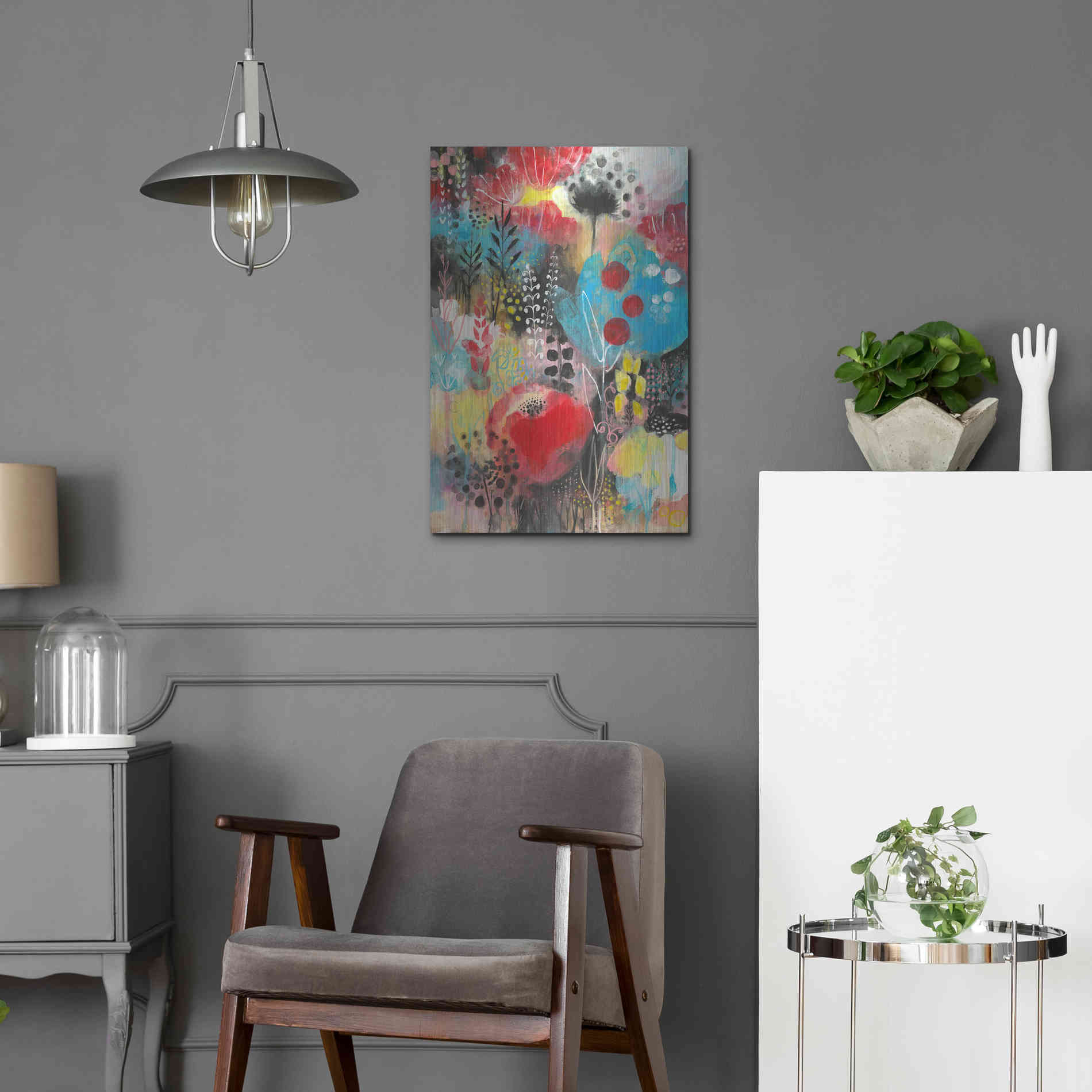 Luxe Metal Art 'Alive by Corina Capri Metal Wall Art,16x24