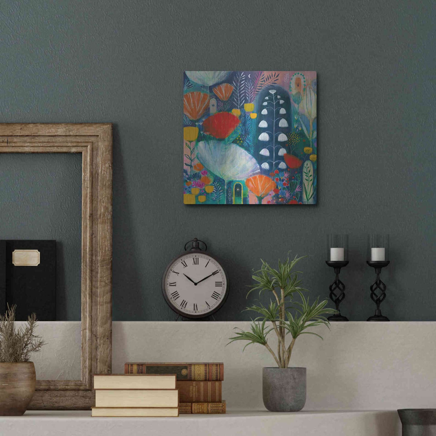 Luxe Metal Art 'Nuit Blanche by Corina Capri Metal Wall Art,12x12