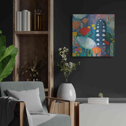 Luxe Metal Art 'Nuit Blanche by Corina Capri Metal Wall Art,24x24