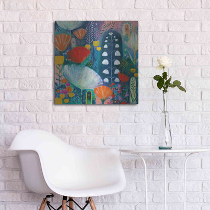Luxe Metal Art 'Nuit Blanche by Corina Capri Metal Wall Art,24x24