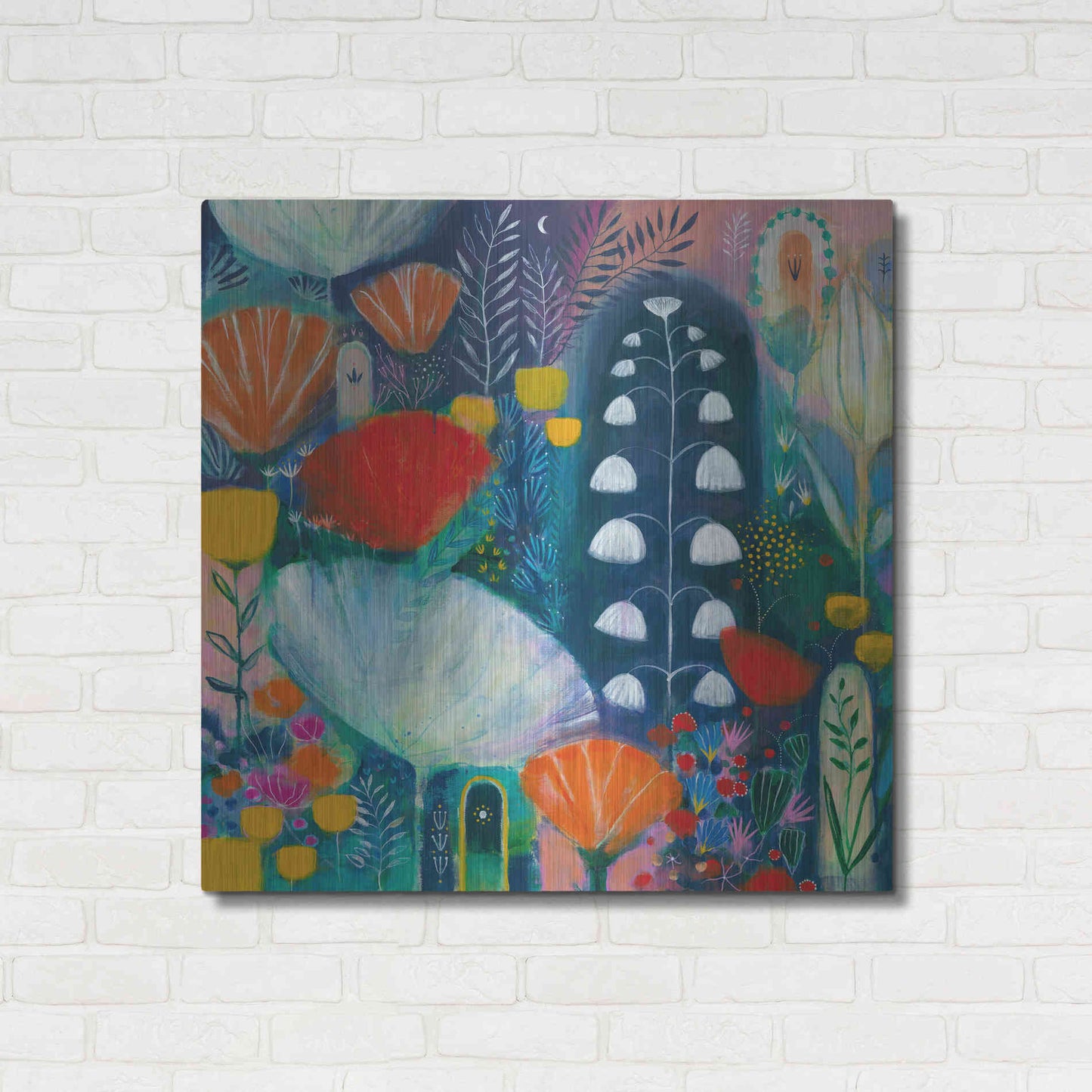 Luxe Metal Art 'Nuit Blanche by Corina Capri Metal Wall Art,36x36