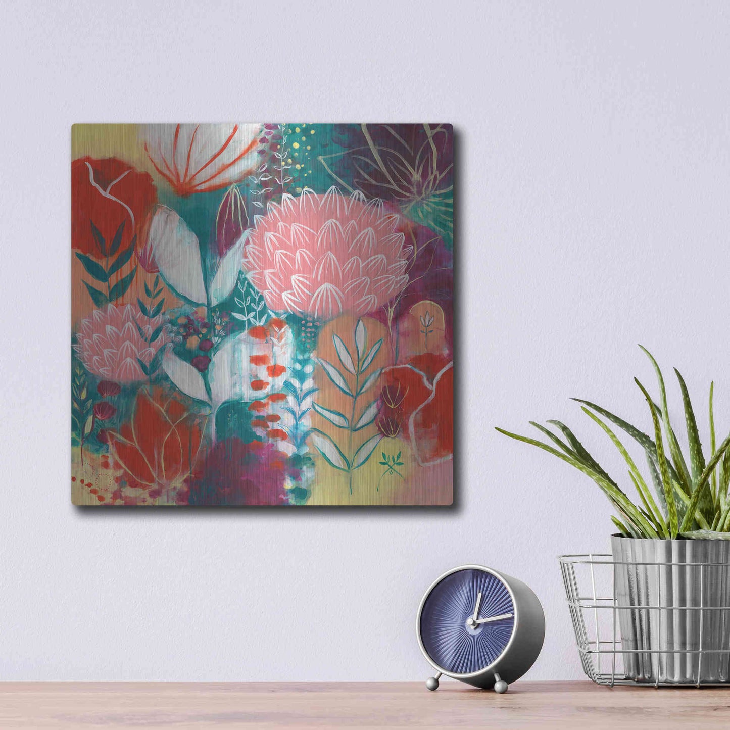 Luxe Metal Art 'Sensuality by Corina Capri Metal Wall Art,12x12