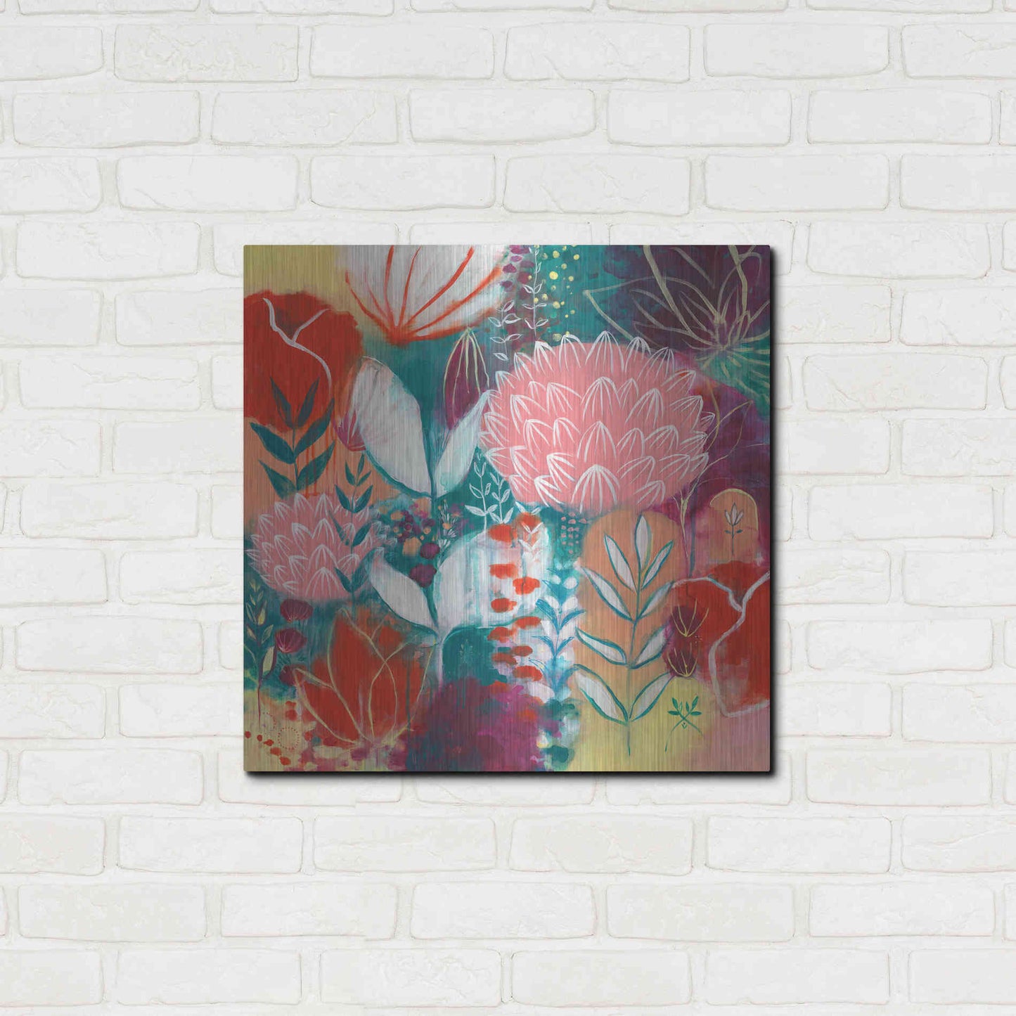 Luxe Metal Art 'Sensuality by Corina Capri Metal Wall Art,24x24