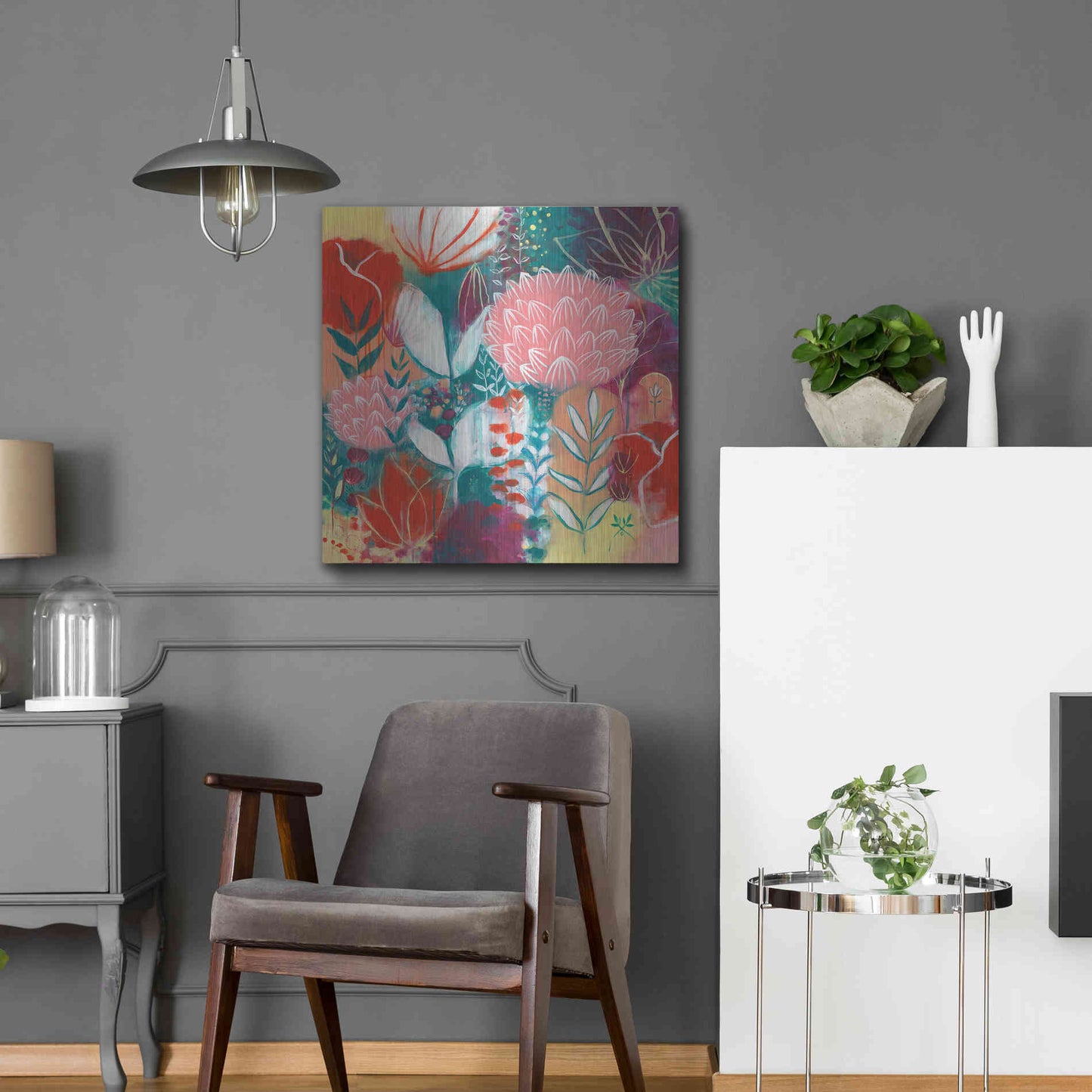 Luxe Metal Art 'Sensuality by Corina Capri Metal Wall Art,24x24